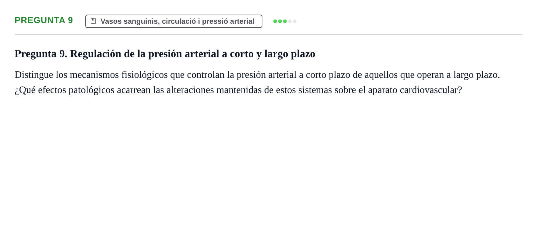 Enunciado: Pregunta 9