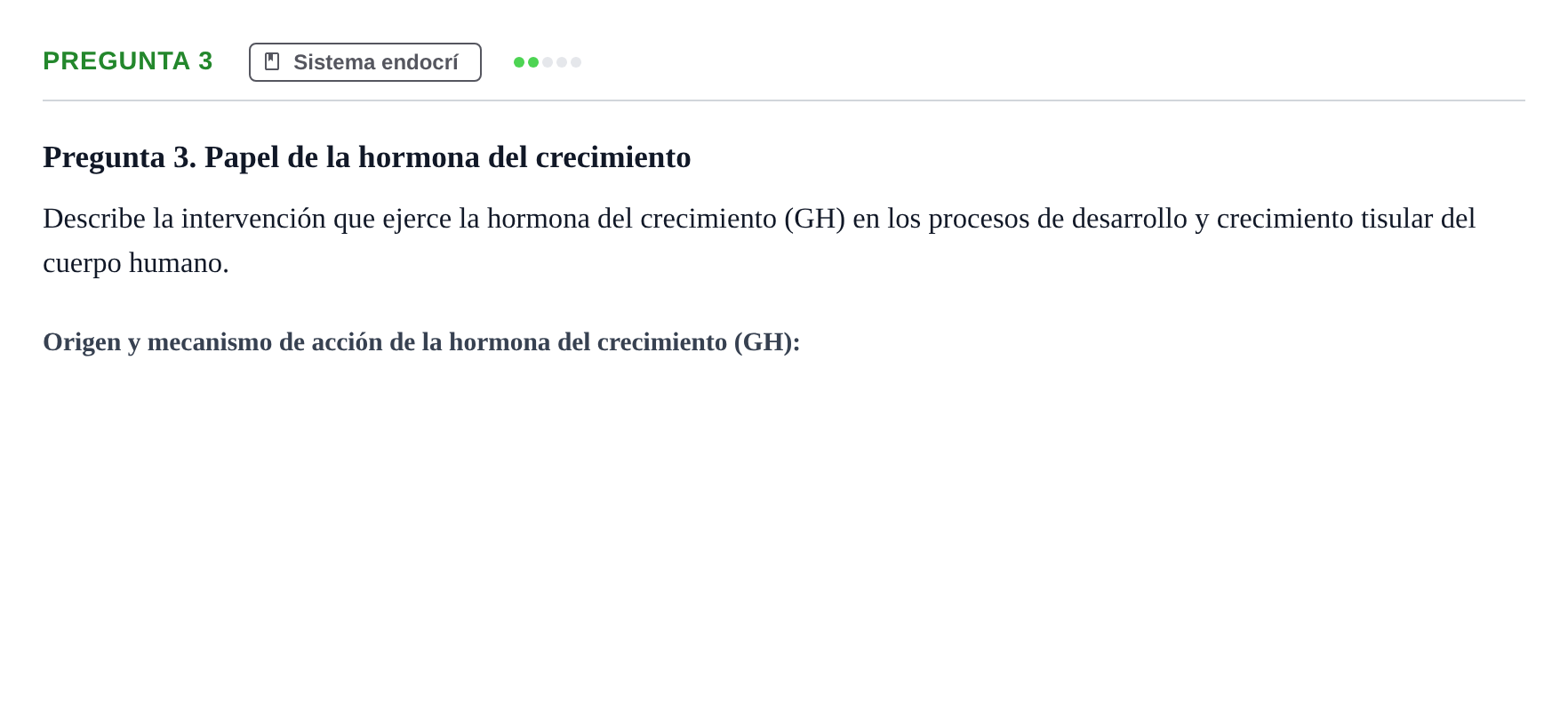 Enunciado: Pregunta 3