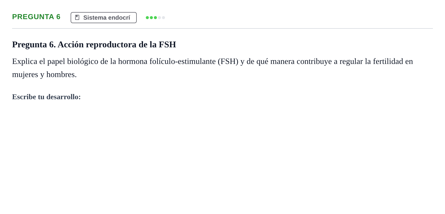 Enunciado: Pregunta 6