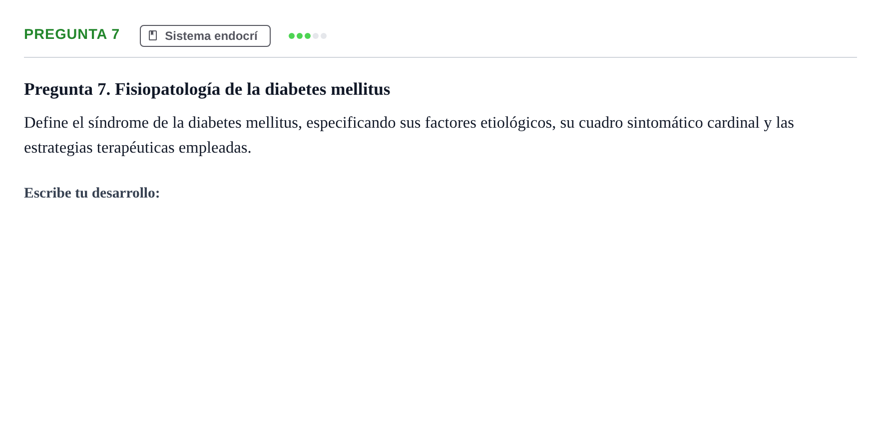 Enunciado: Pregunta 7