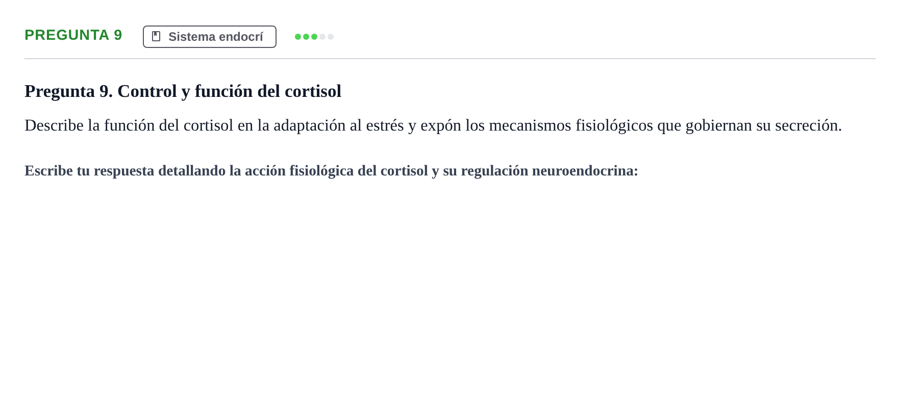 Enunciado: Pregunta 9
