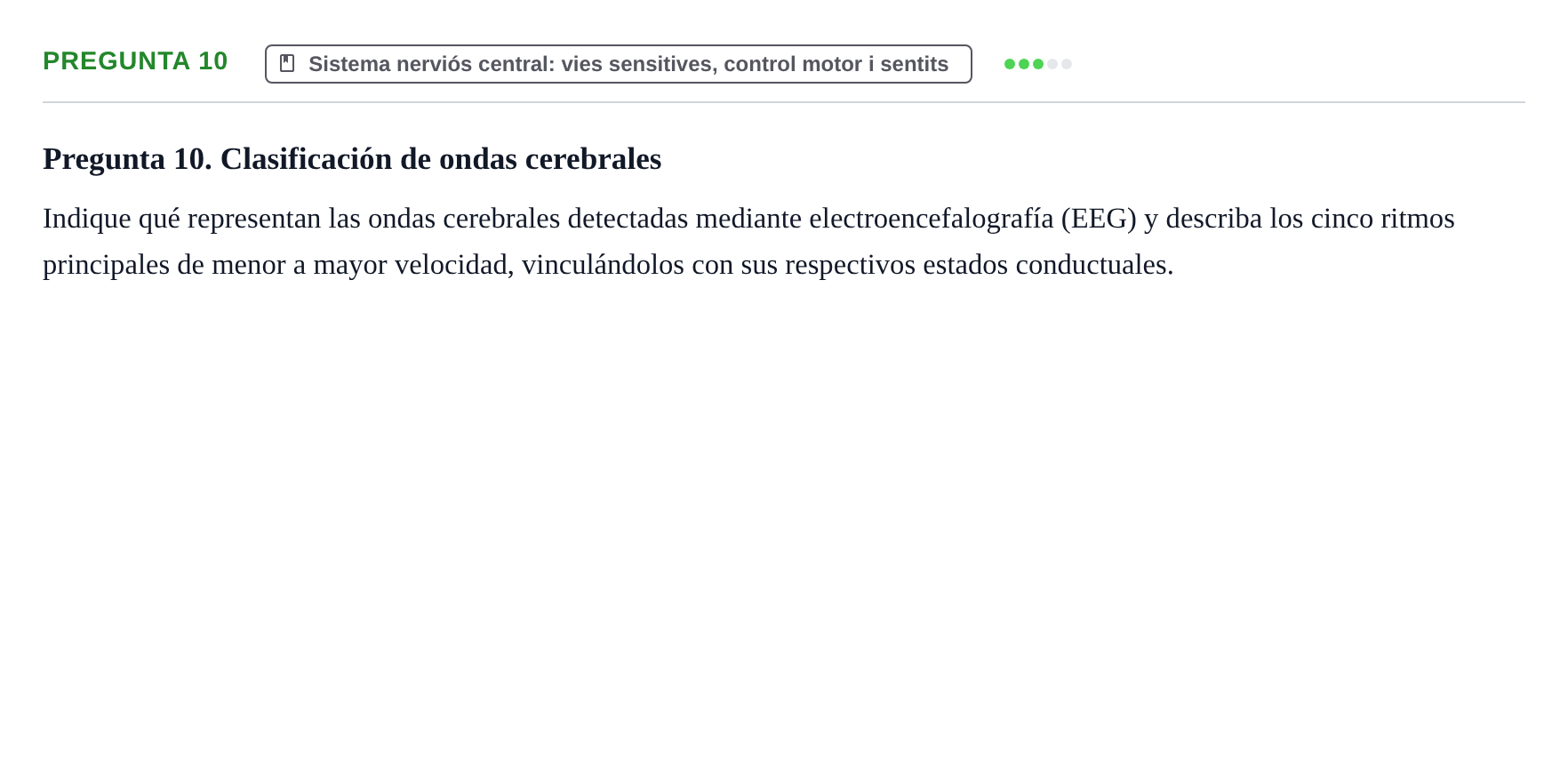 Enunciado: Pregunta 10