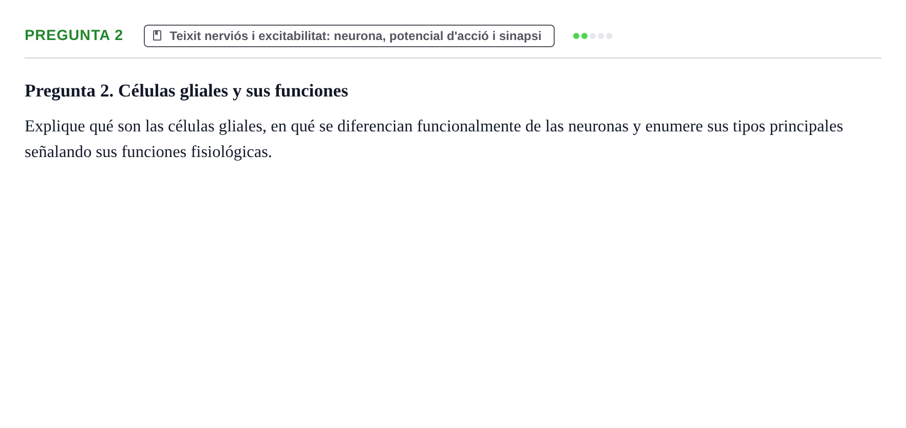 Enunciado: Pregunta 2