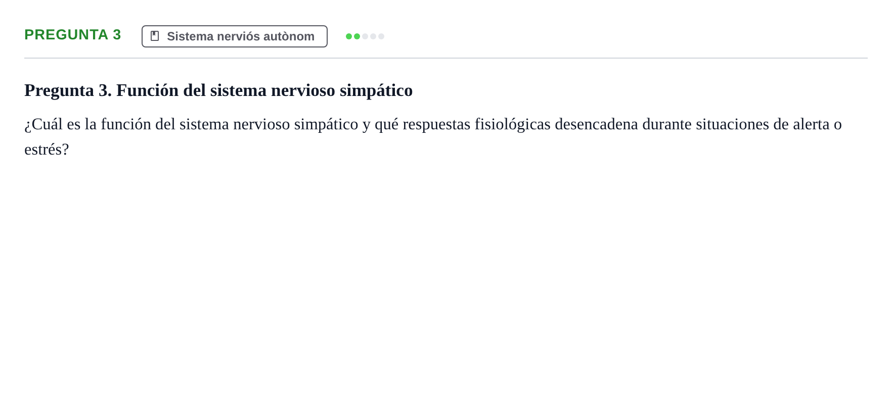 Enunciado: Pregunta 3
