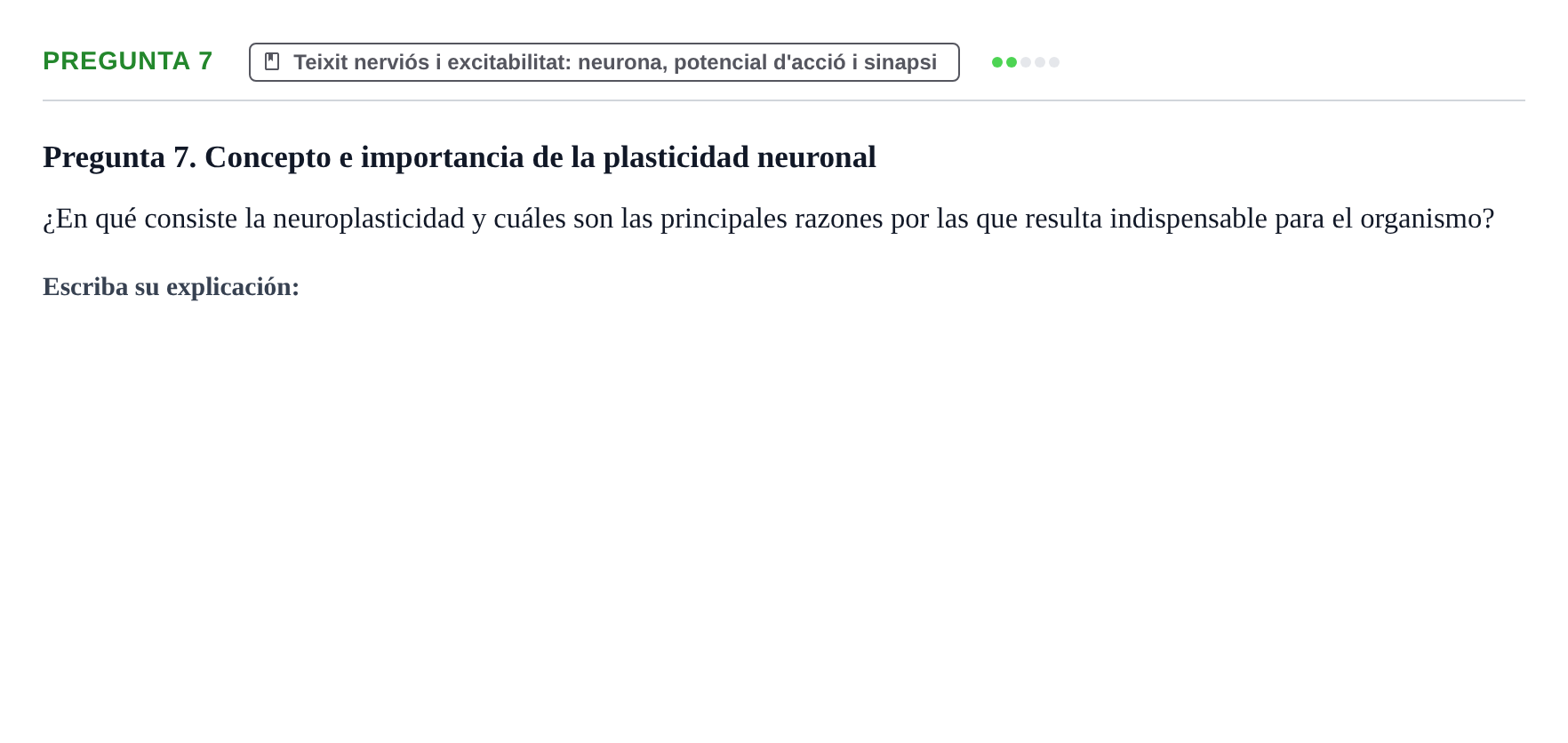 Enunciado: Pregunta 7