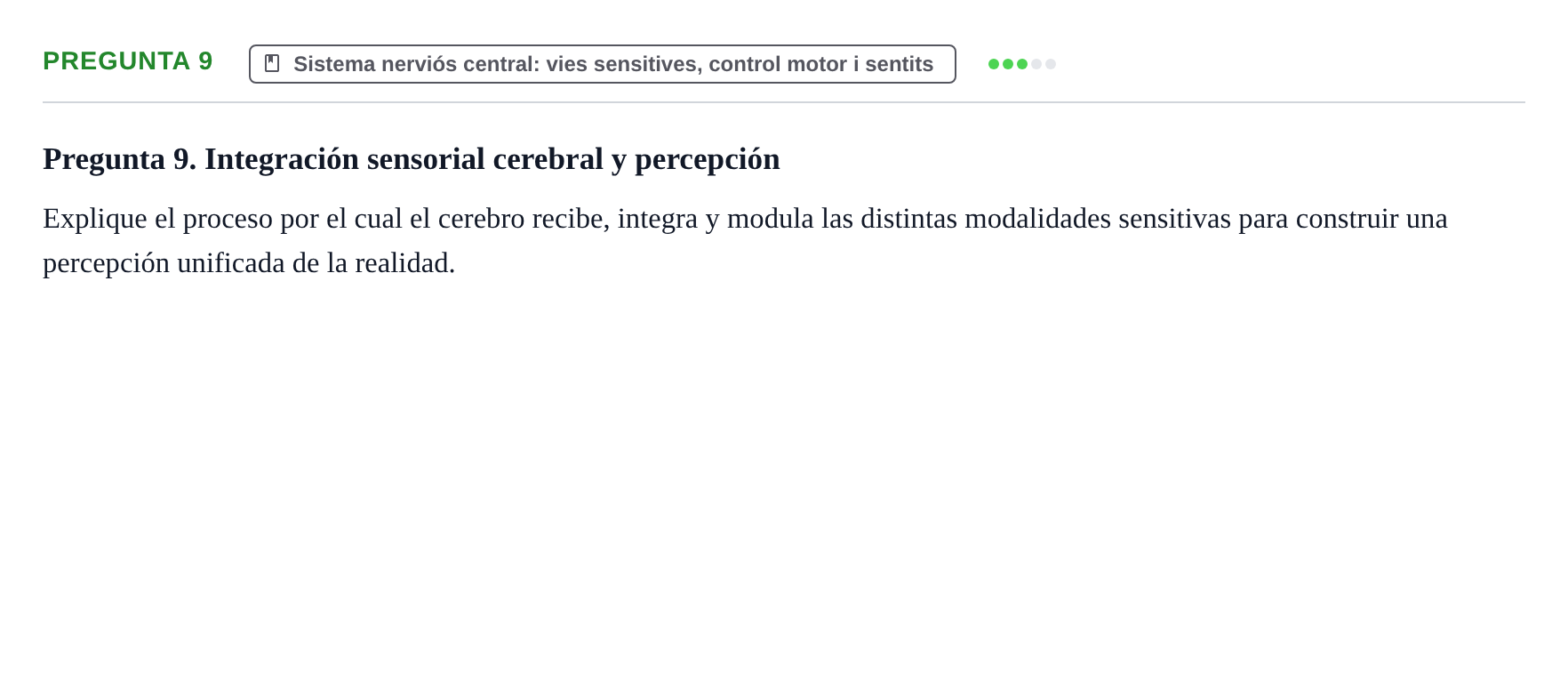 Enunciado: Pregunta 9