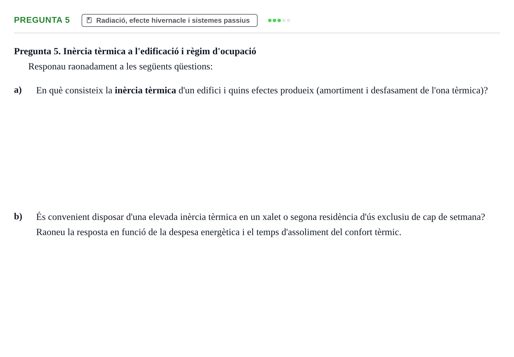 Enunciado: Pregunta 5