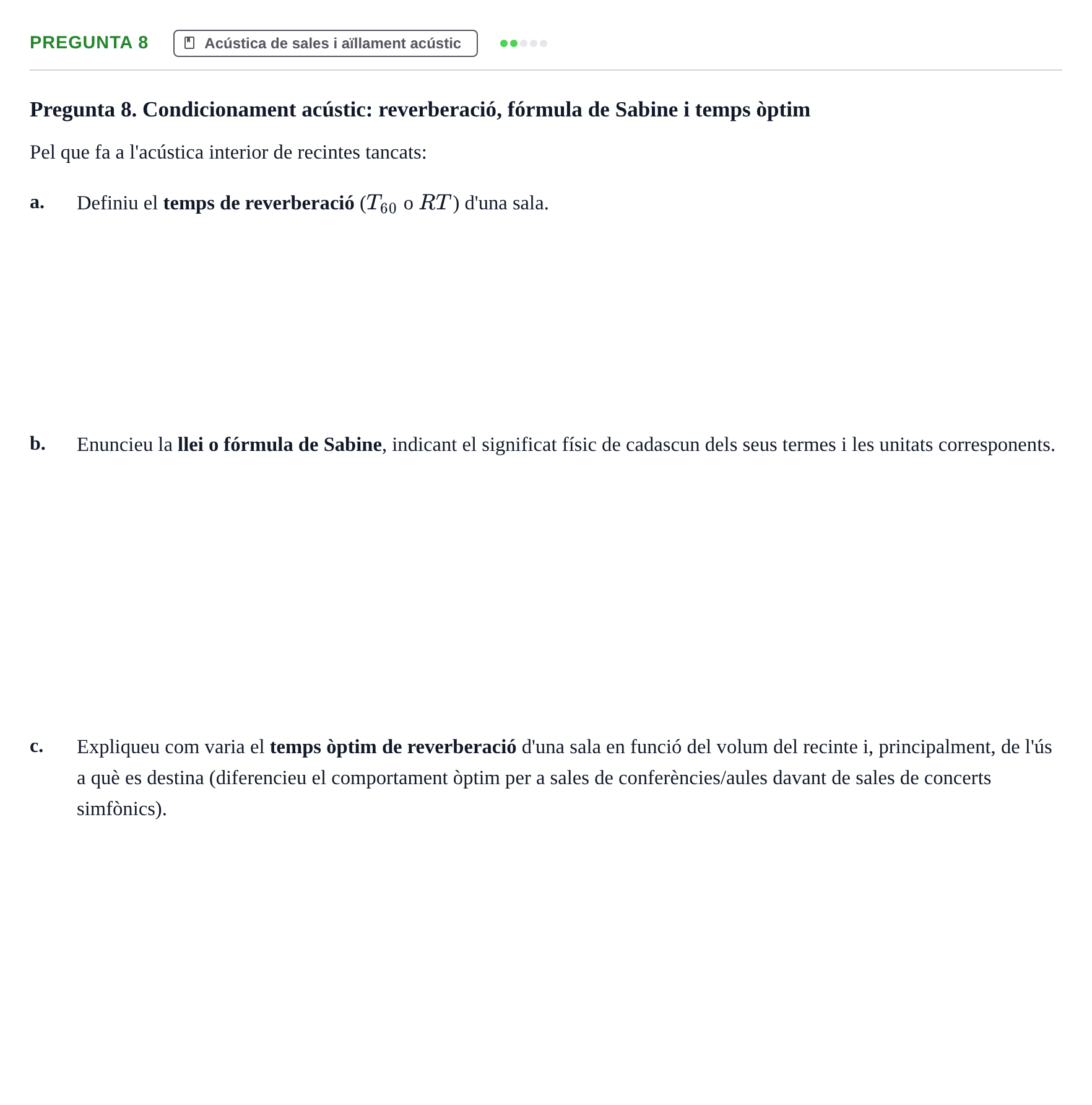 Enunciado: Pregunta 8