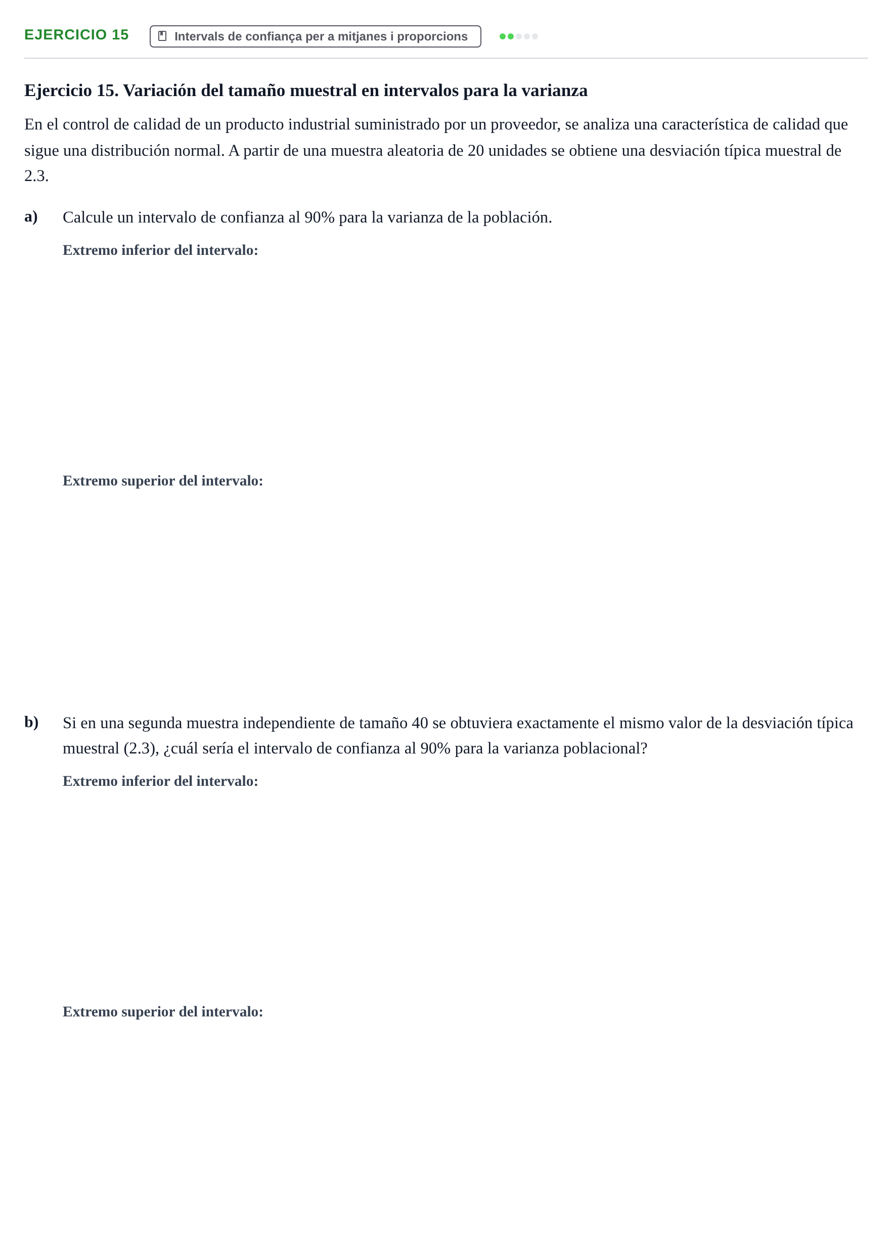 Enunciado: Ejercicio 15