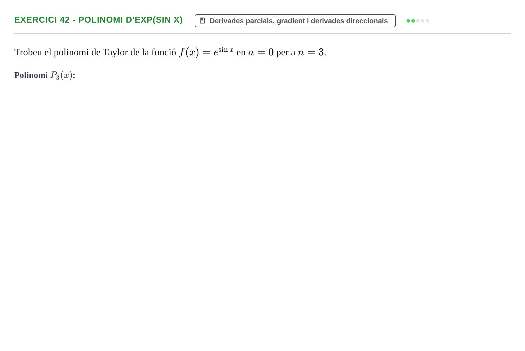 Enunciado: 42 - Polinomi d'exp(sin x)