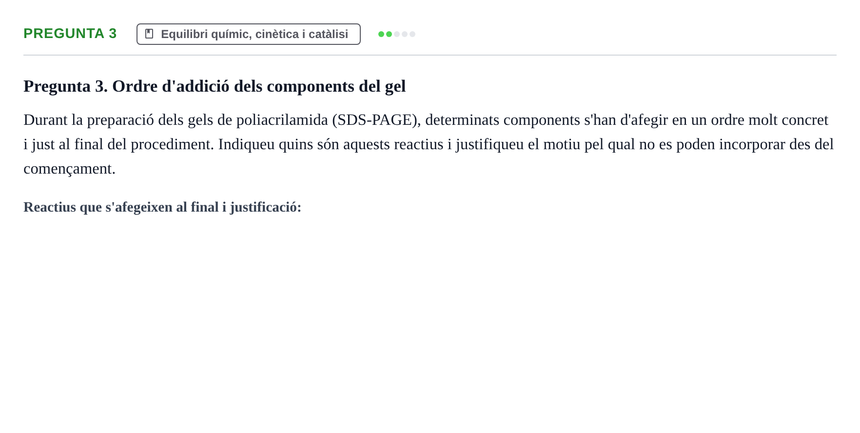 Enunciado: Pregunta 3