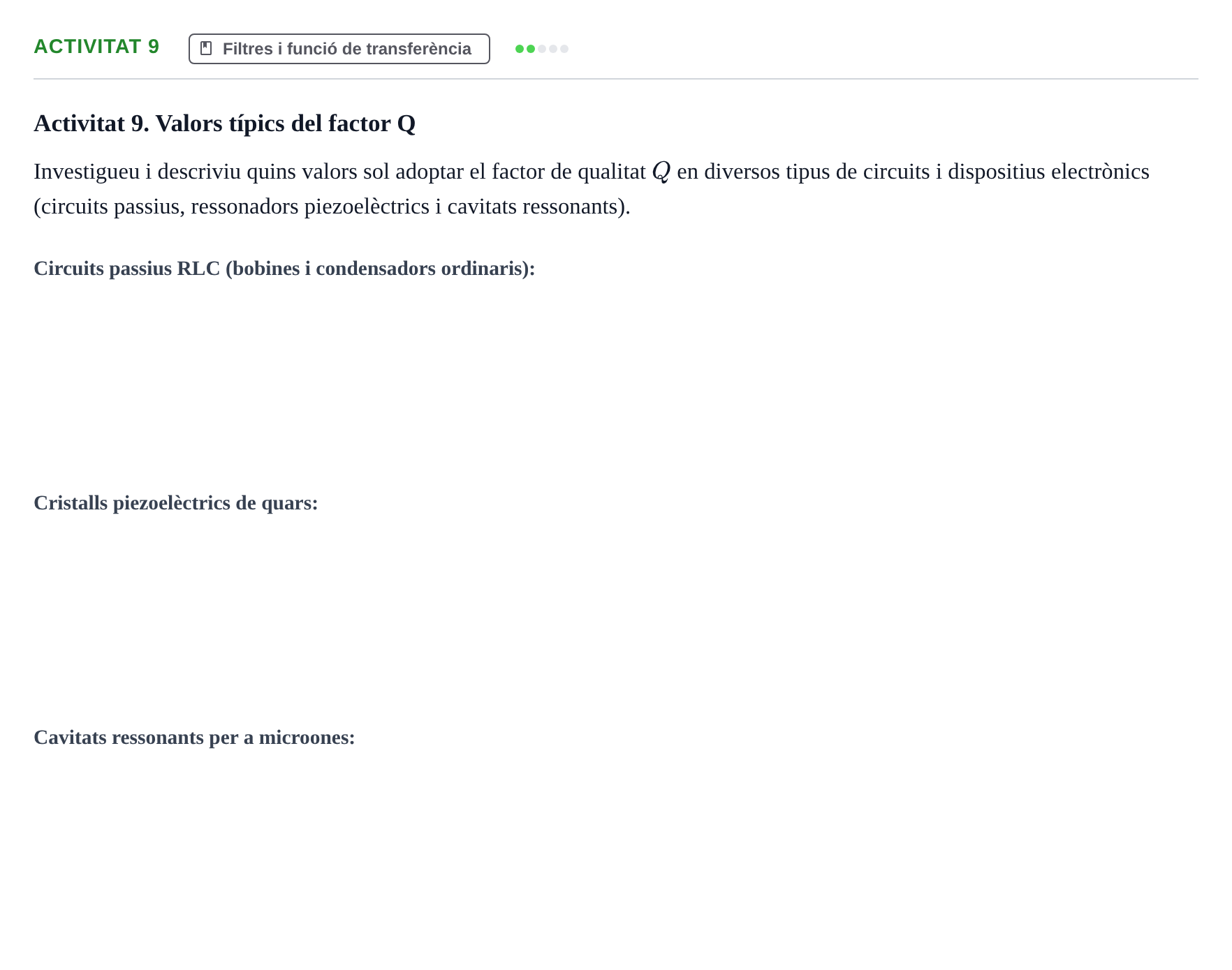 Enunciado: Activitat 9