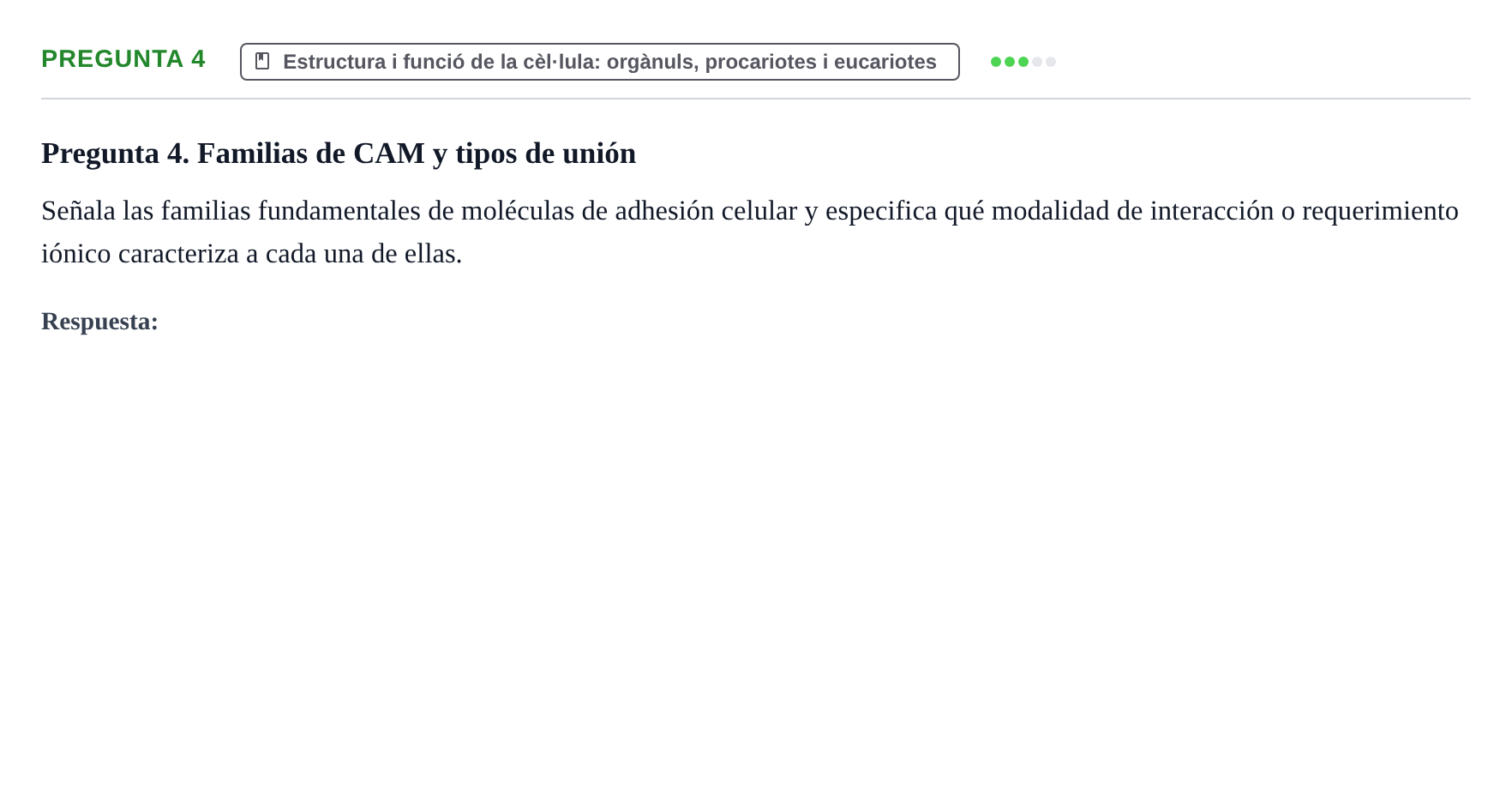 Enunciado: Pregunta 4