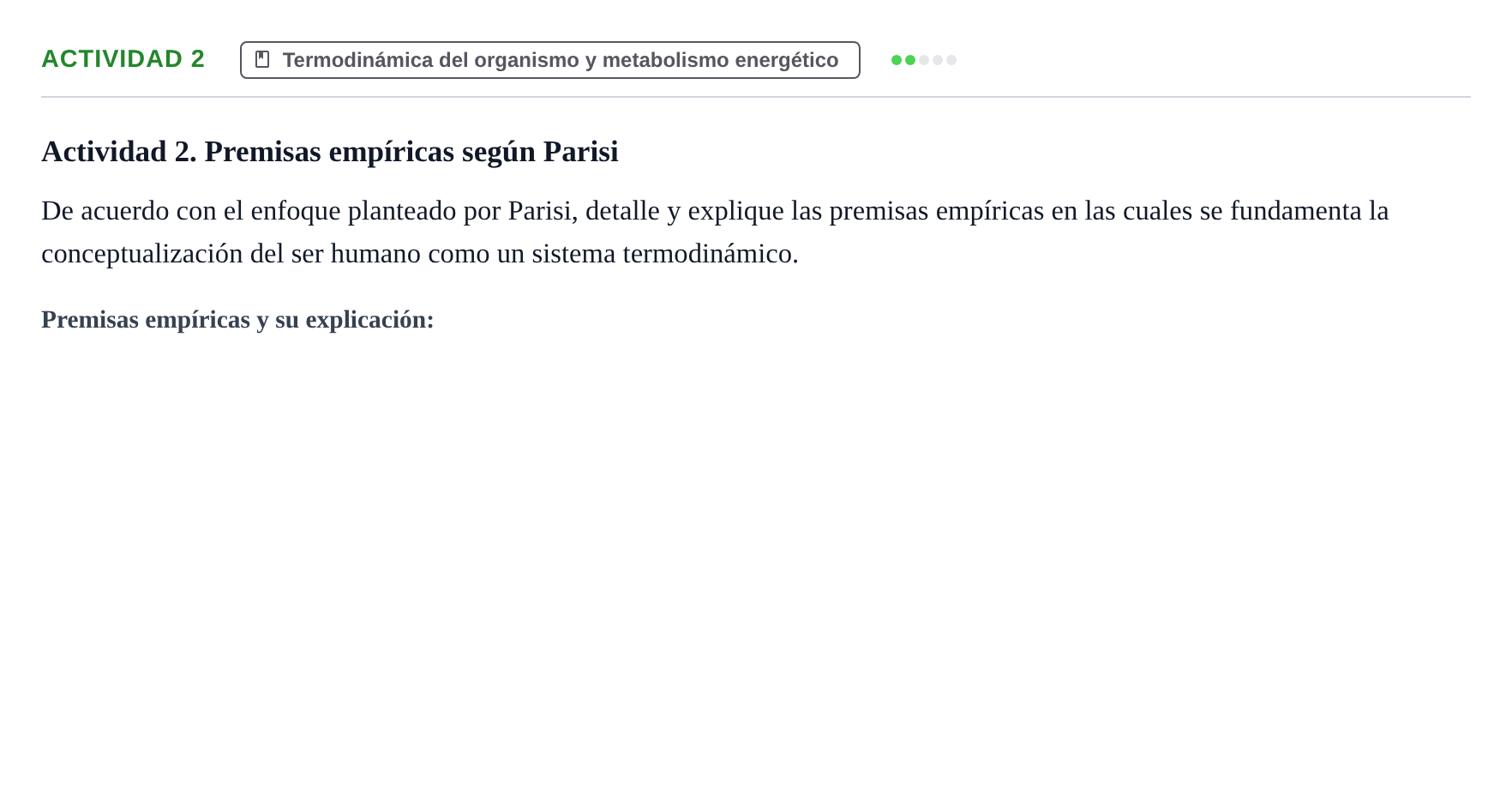 Enunciado: Actividad 2
