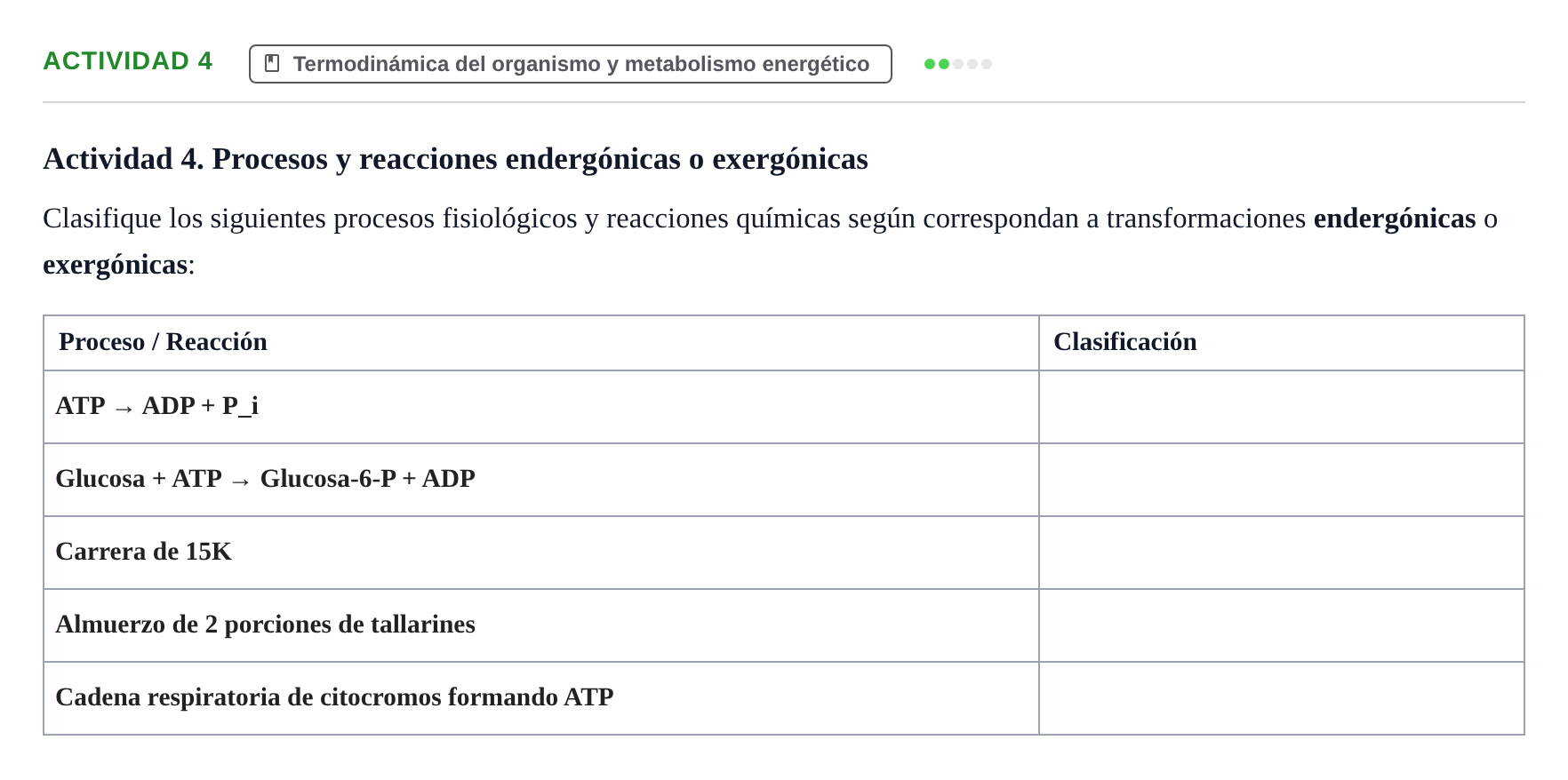 Enunciado: Actividad 4