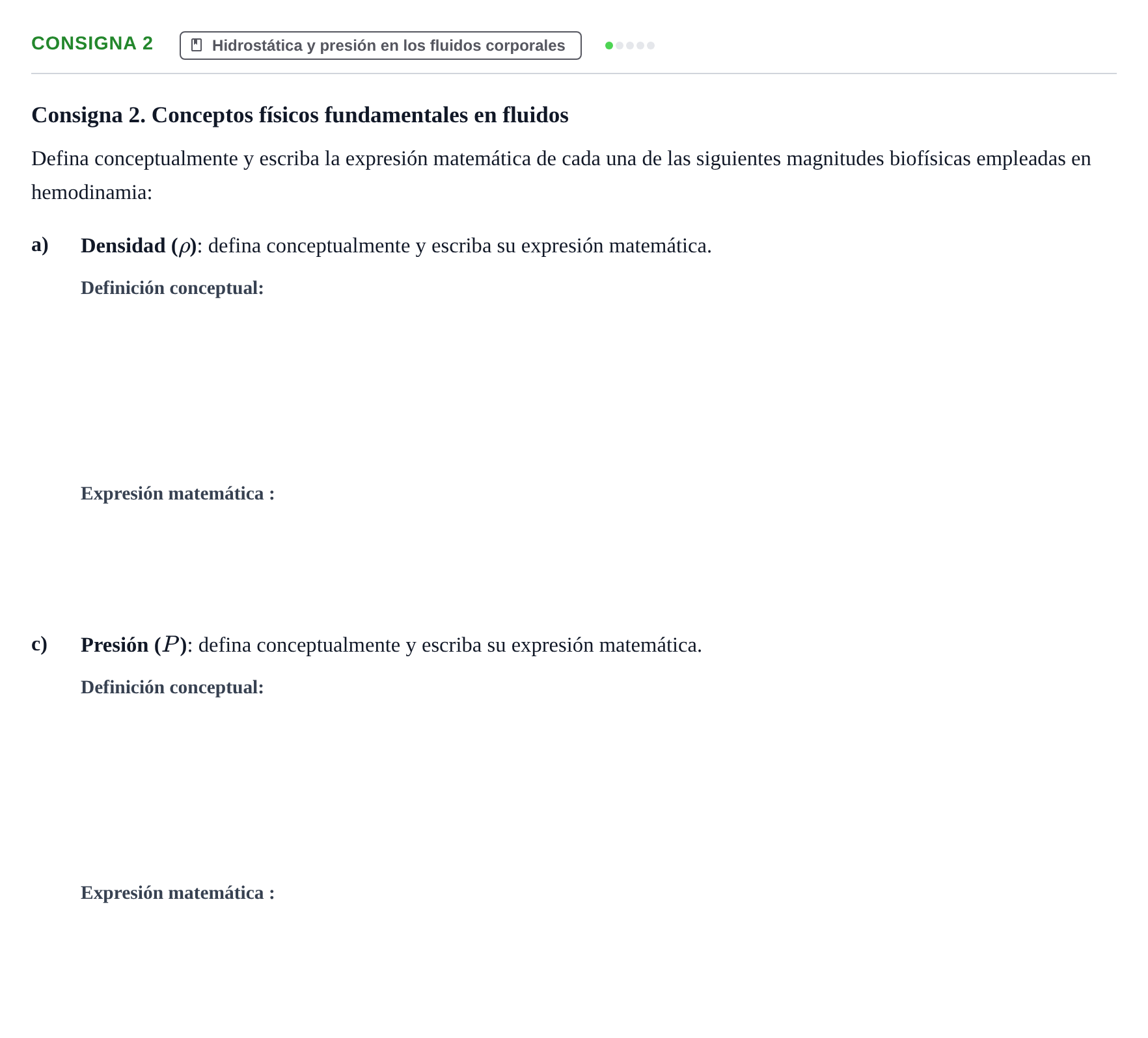 Enunciado: Consigna 2 - Hidrostática y presión