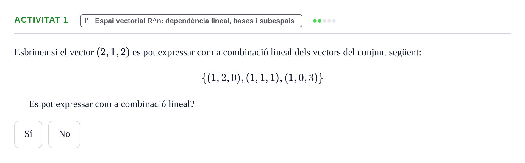 Enunciado: Activitat 1