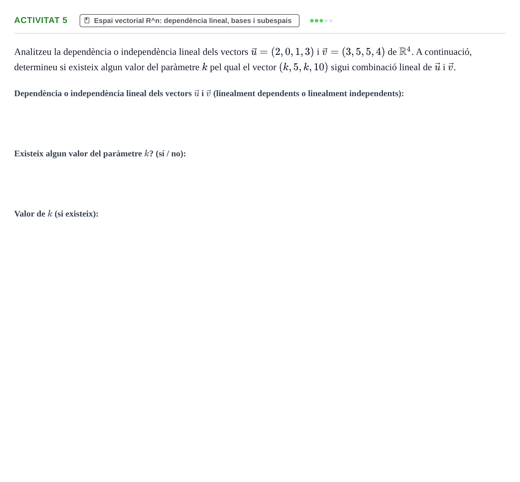 Enunciado: Activitat 5