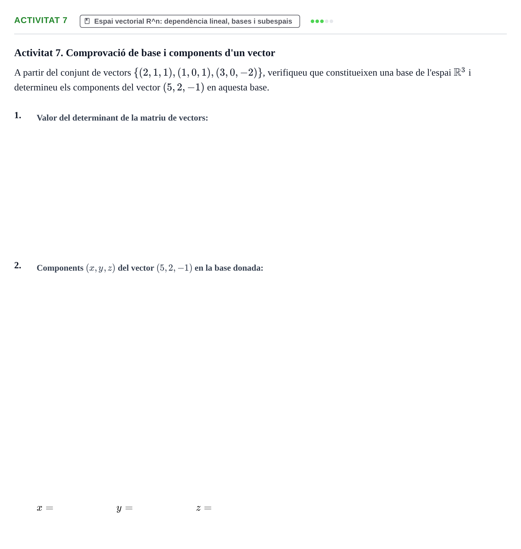 Enunciado: Activitat 7
