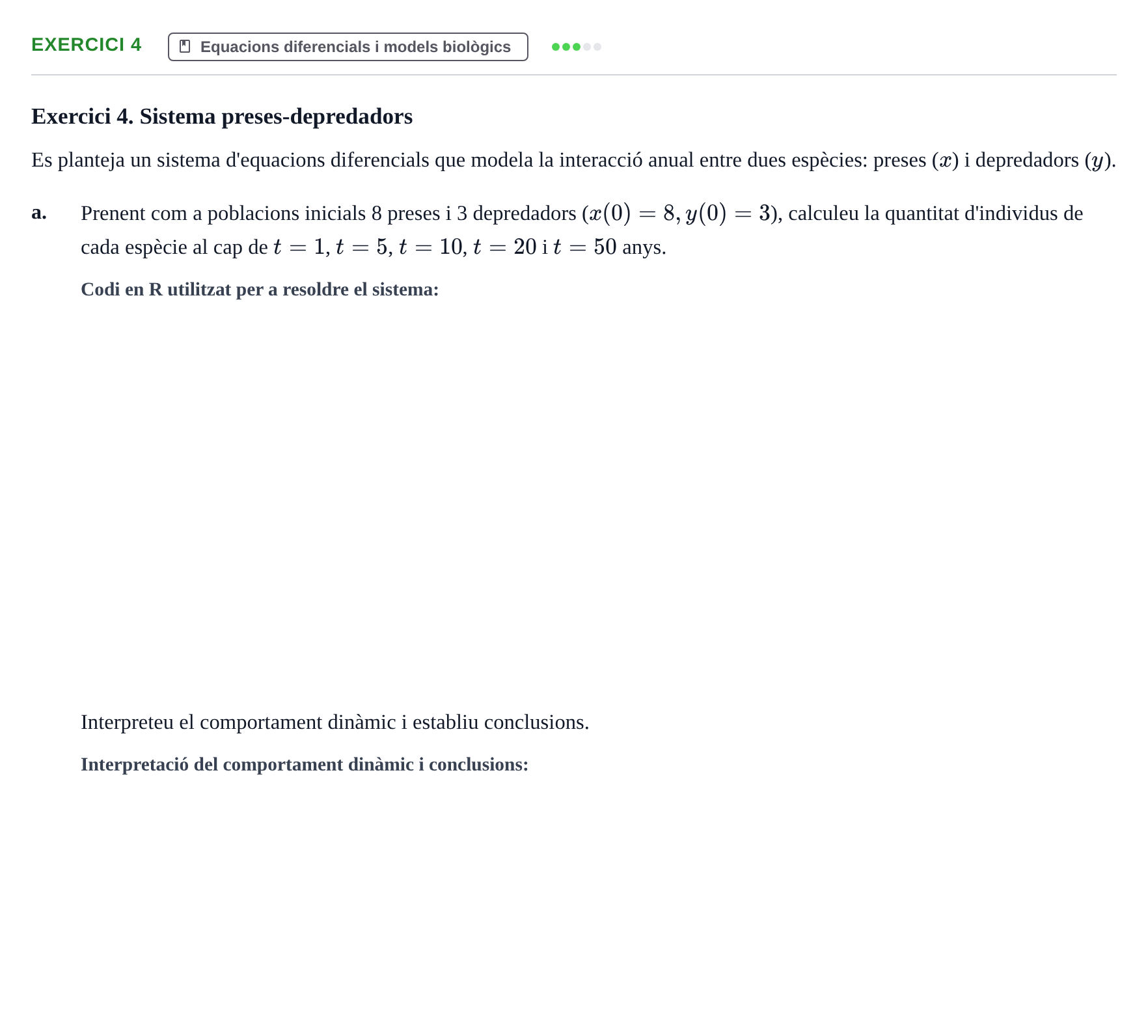 Enunciado: Exercici 4