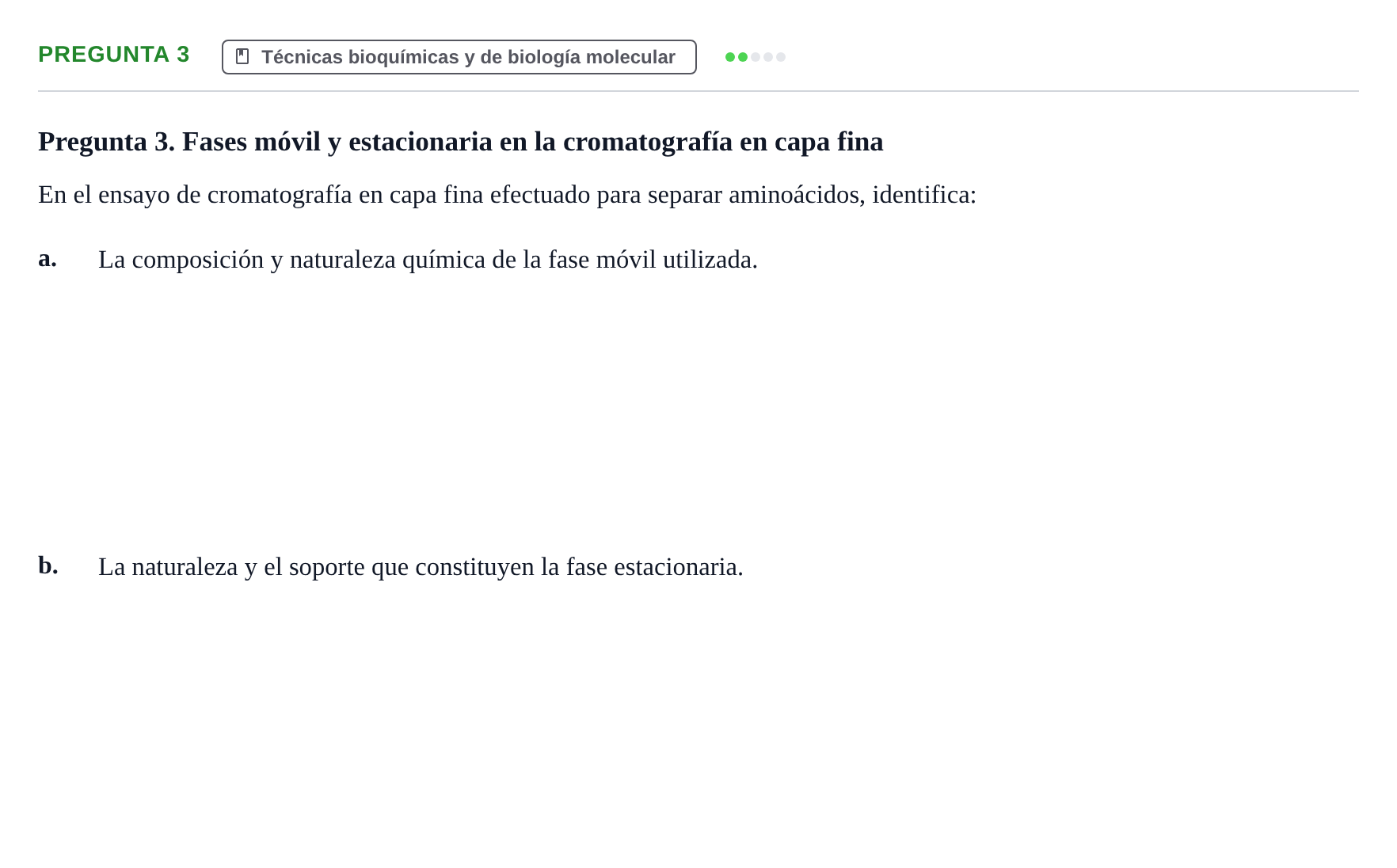 Enunciado: Pregunta 3