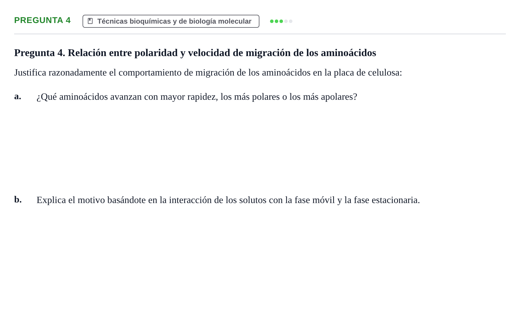 Enunciado: Pregunta 4