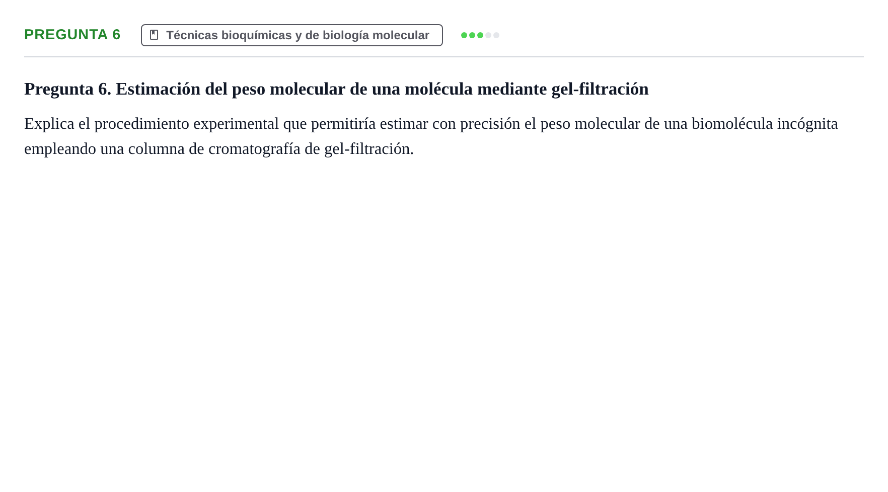 Enunciado: Pregunta 6