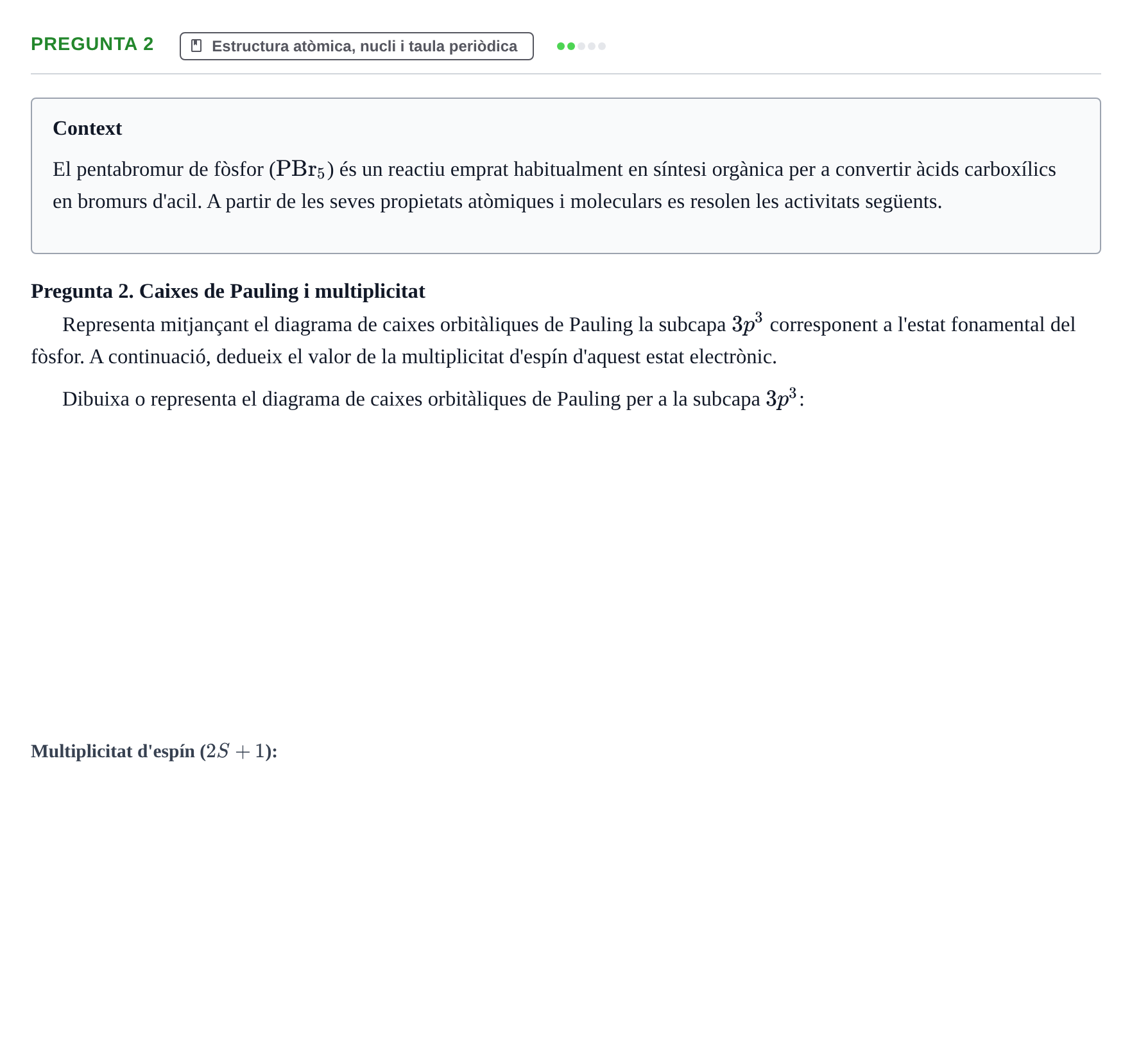 Enunciado: Pregunta 2