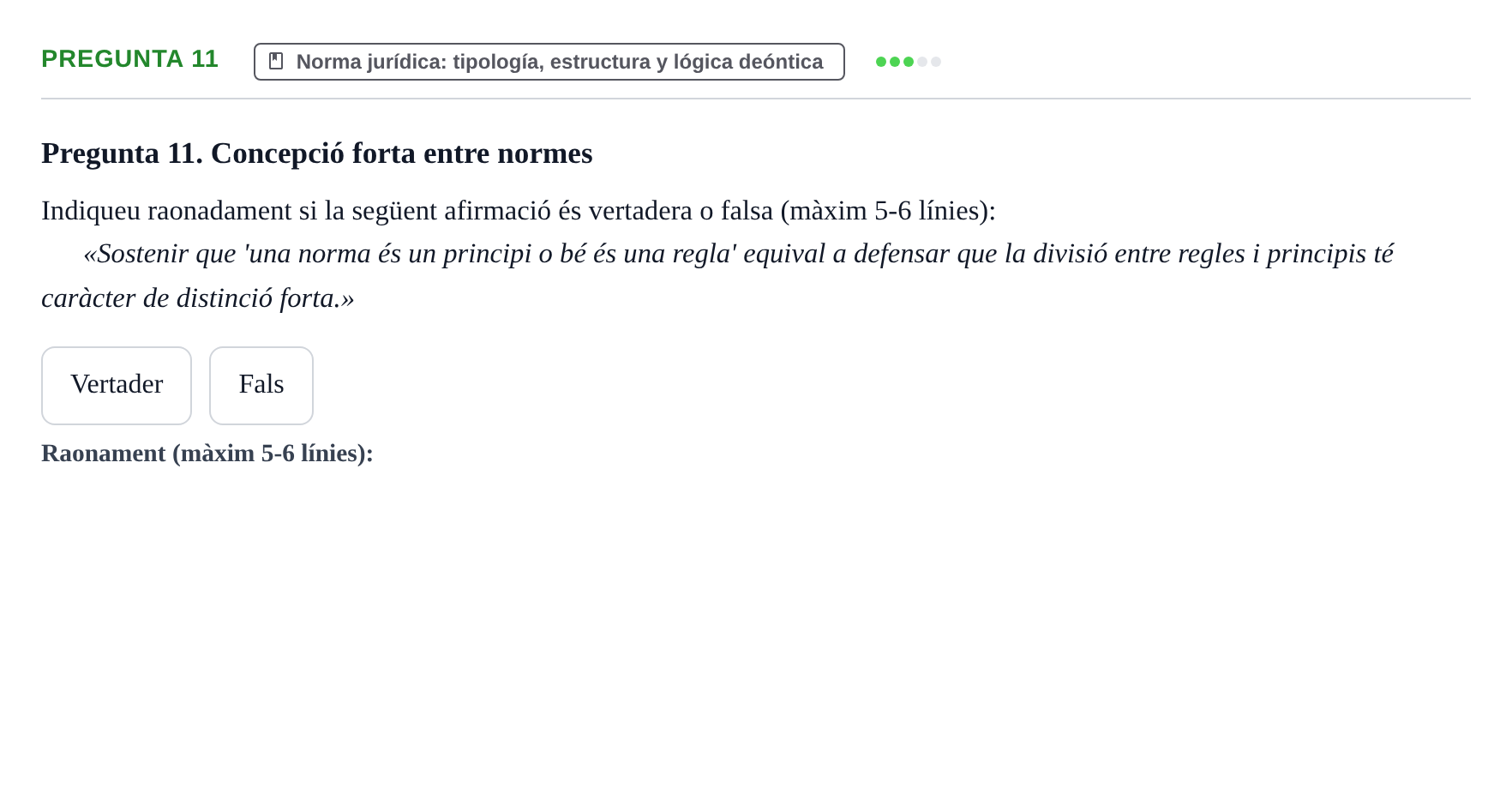 Enunciado: Pregunta 11