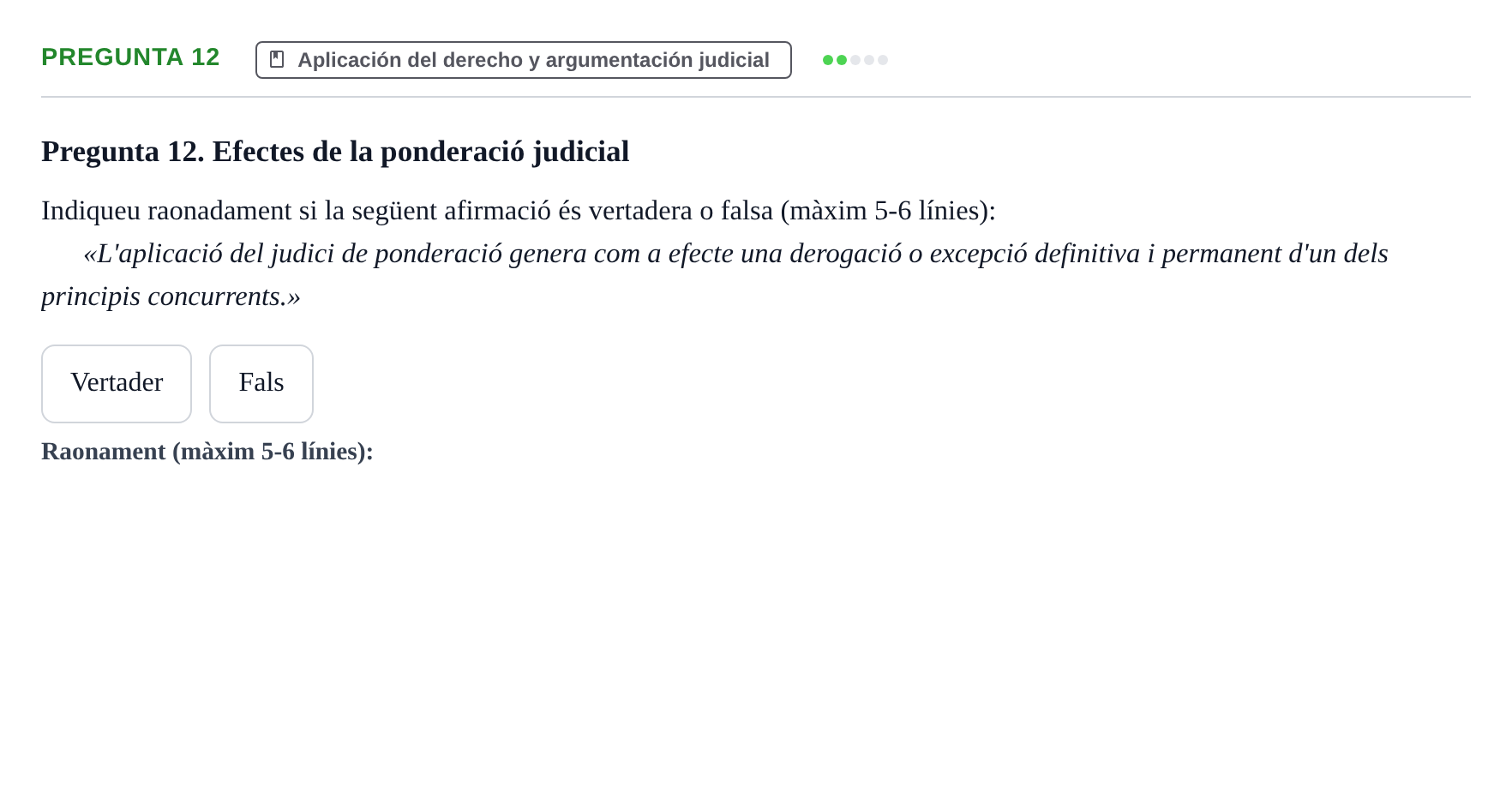 Enunciado: Pregunta 12