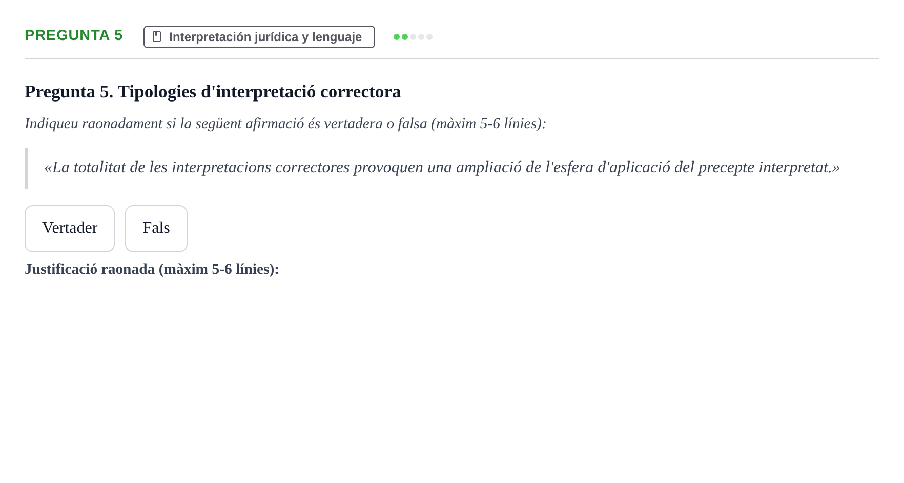 Enunciado: Pregunta 5