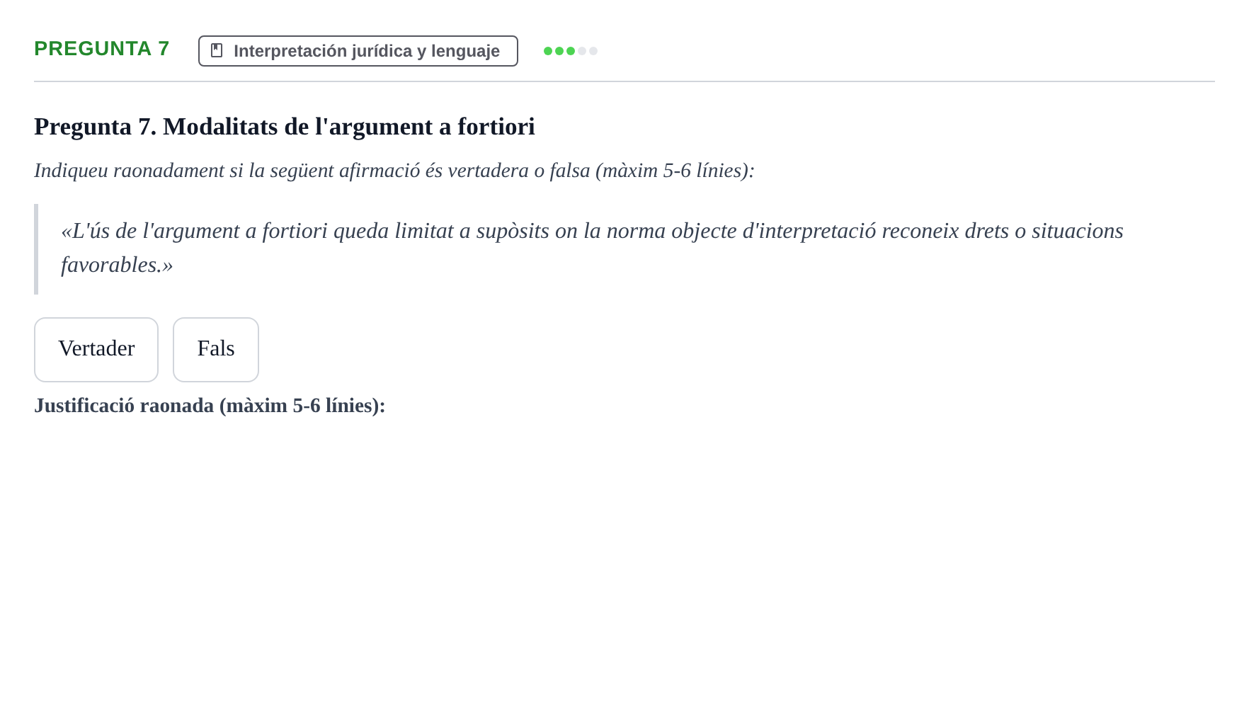 Enunciado: Pregunta 7