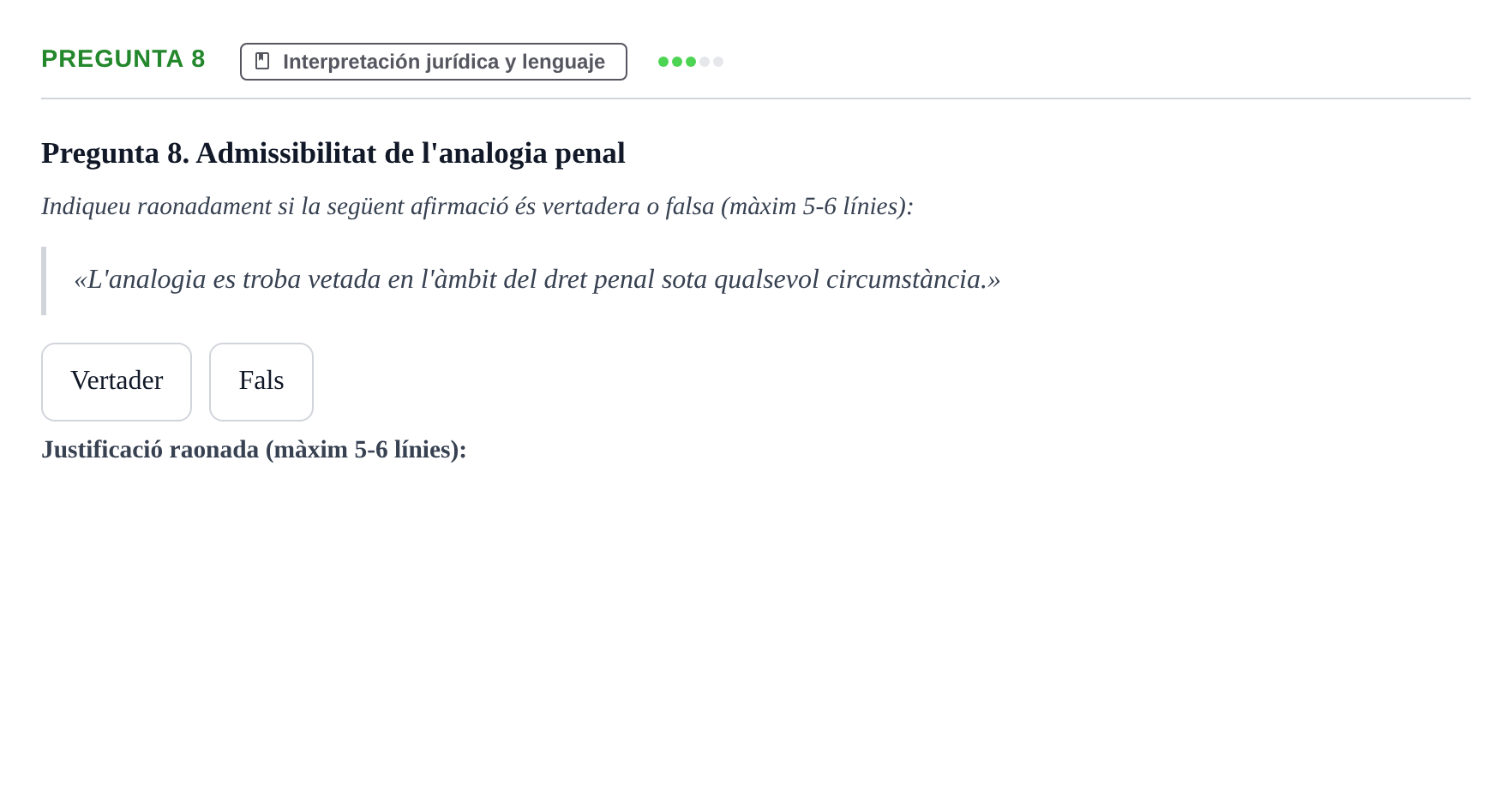 Enunciado: Pregunta 8