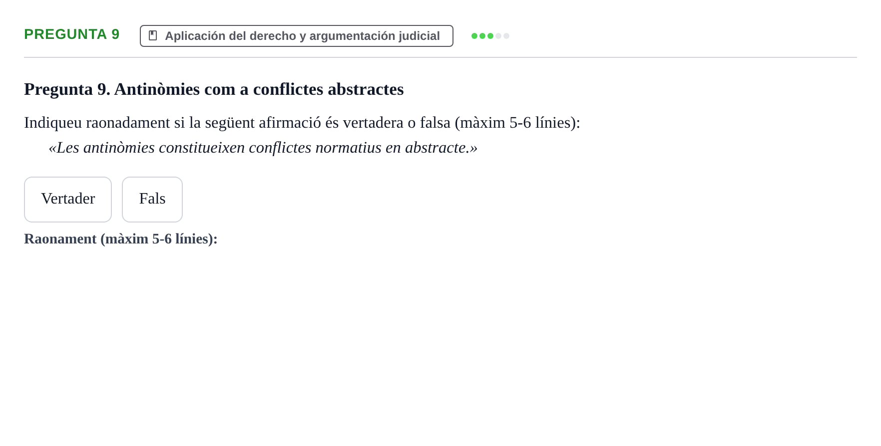 Enunciado: Pregunta 9