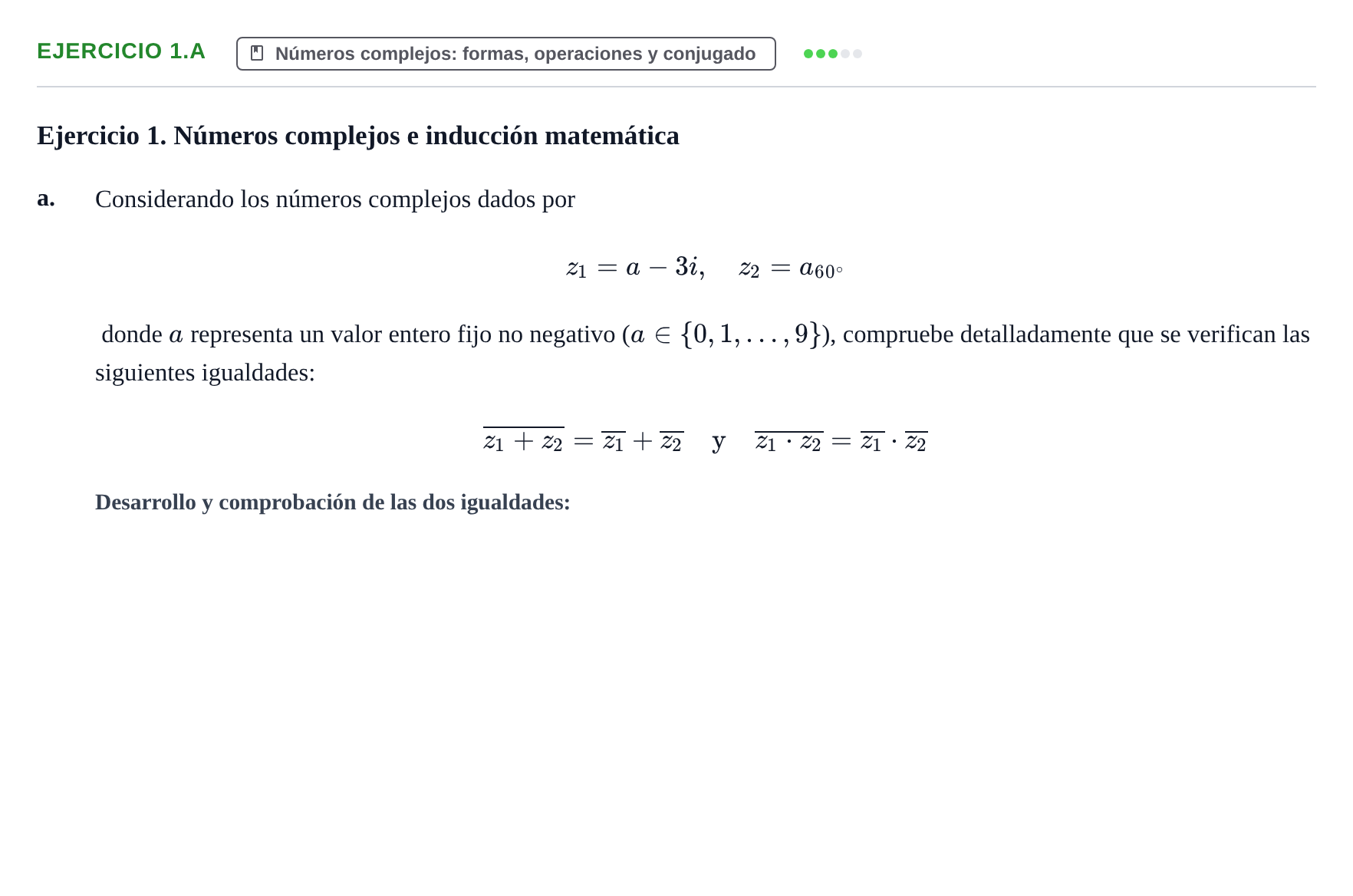 Enunciado: Ejercicio 1.a