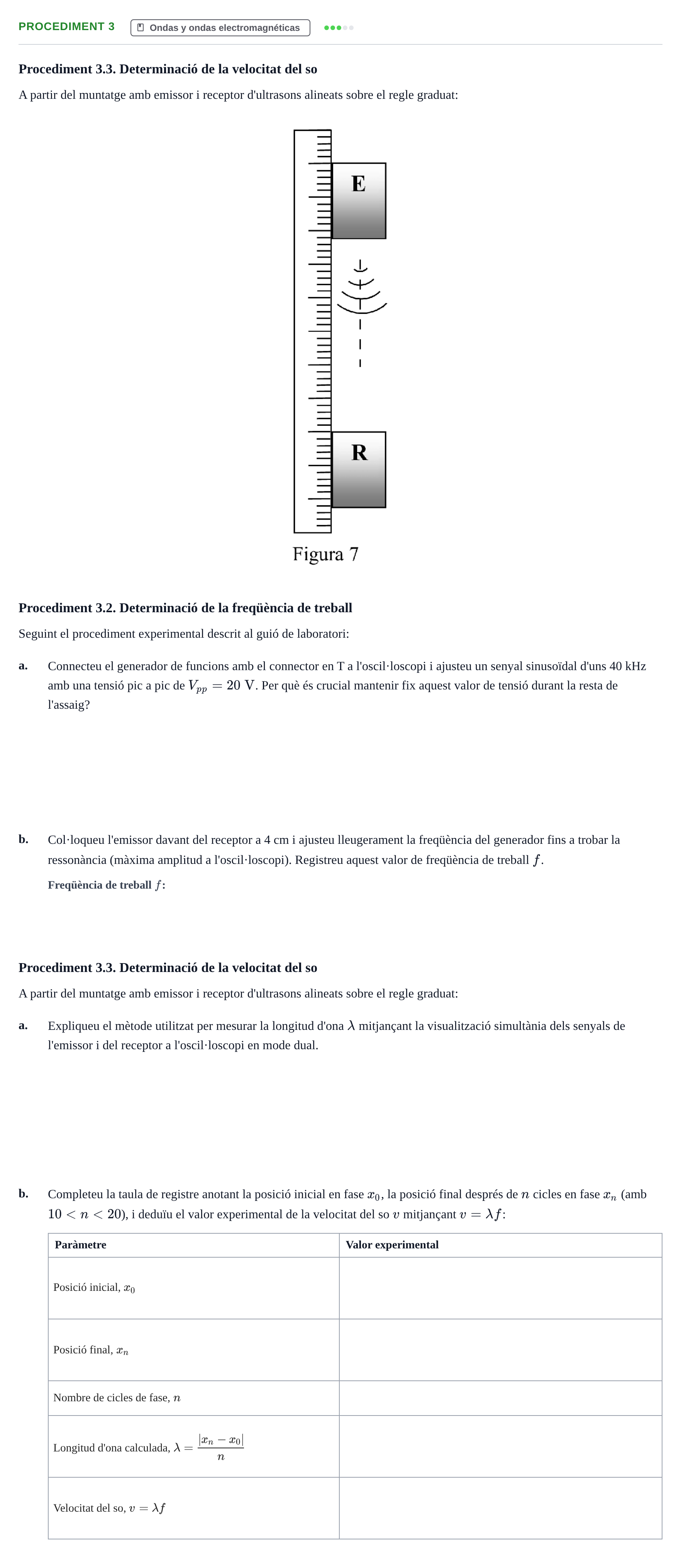 Enunciado: Procediment 3