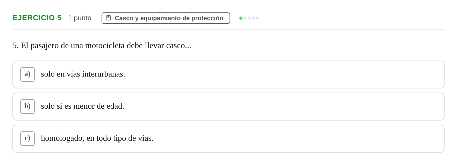Enunciado: 5