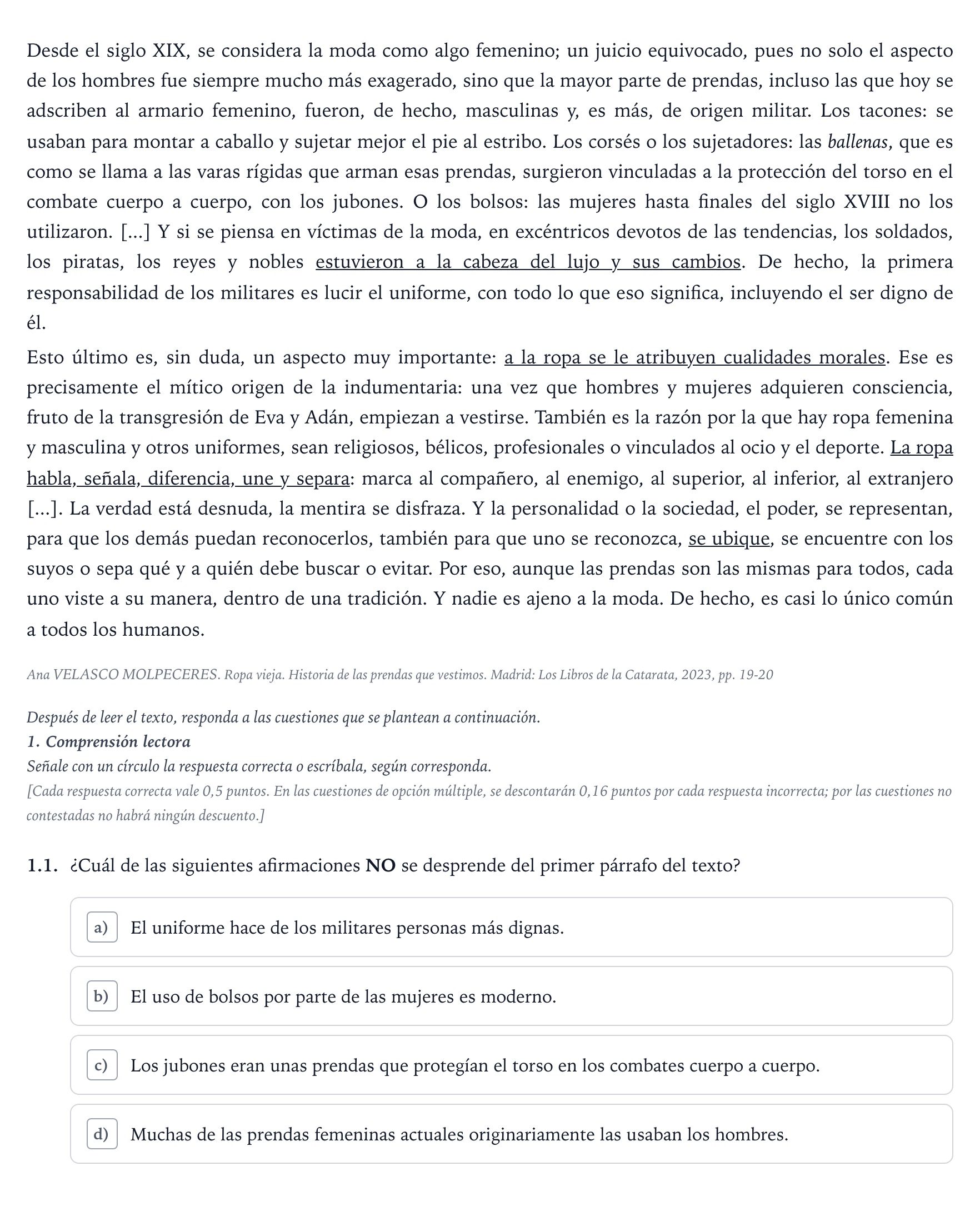 Enunciado: Ejercicio 1 - Recursos expresivos · Lengua Castellana Majors de 25 anys (Catalunya) Tribunal especial Serie 3 2026