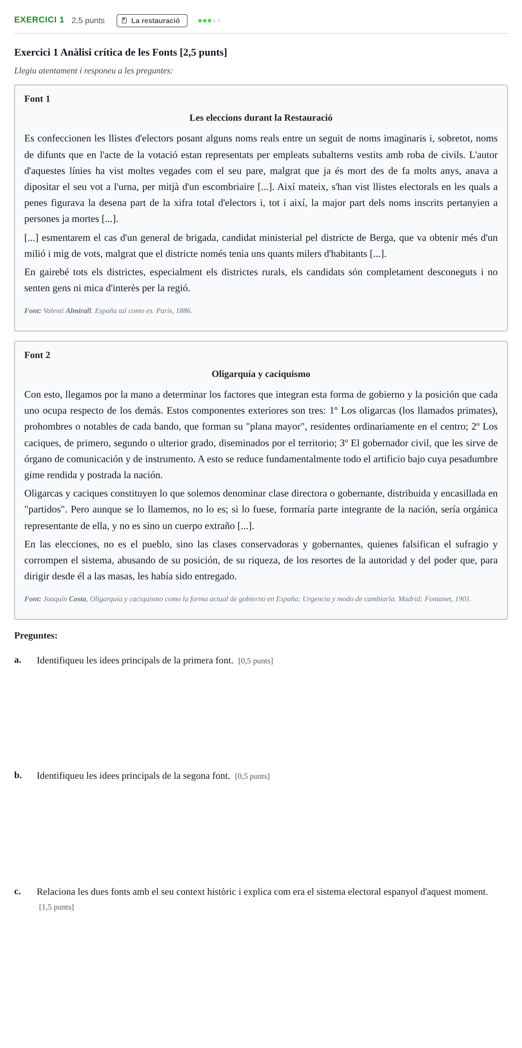 Enunciado: Exercici 1