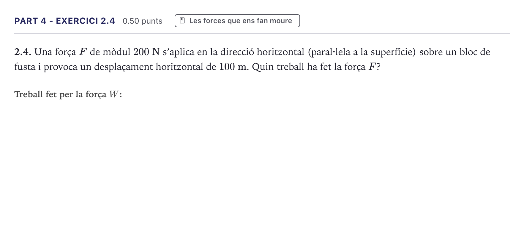 Enunciado: Part 4 - Exercici 2.4 · Ciencias Generales Selectividad Cataluña Juny Serie 5 2026
