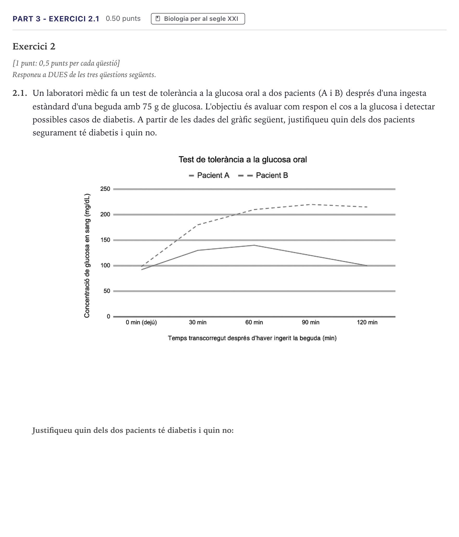 Enunciado: Part 3 - Exercici 2.1 · Ciencias Generales Selectividad Cataluña Juny Serie 1 2026