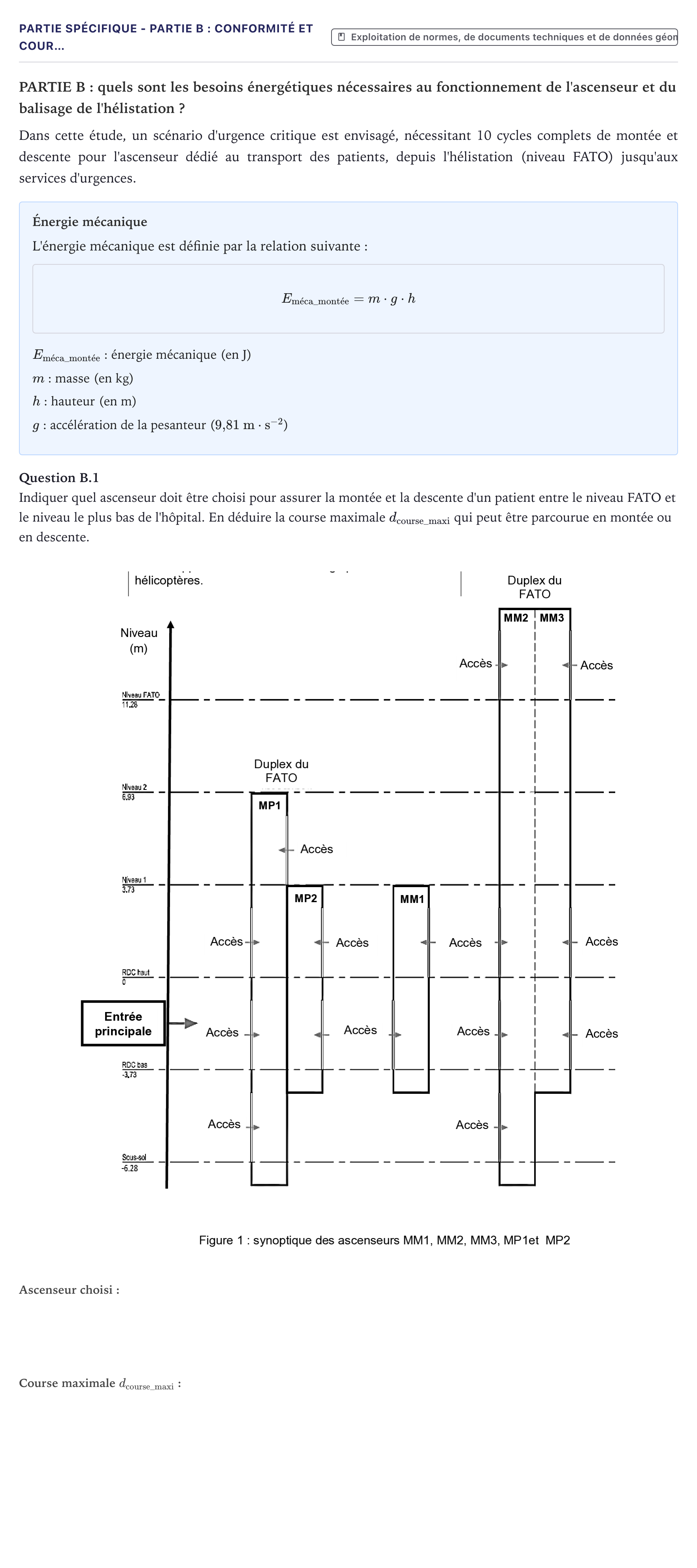 Énoncé: Partie Spécifique - Partie B : Conformité et cour… · Bac STI2D Ingénierie, Innovation et Développement Durable Métropole - EE 2026