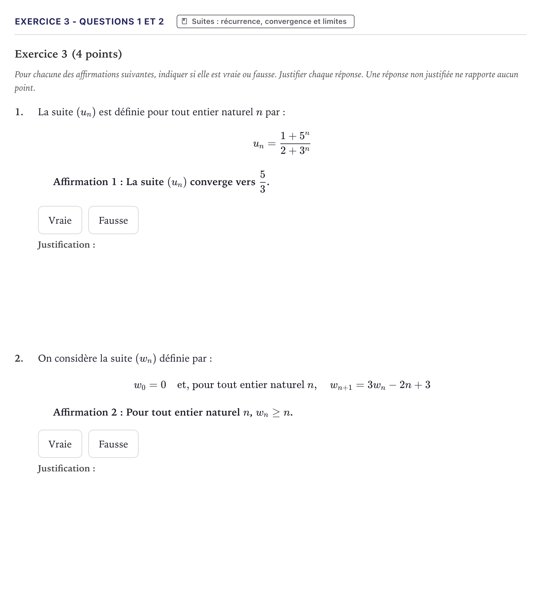 Énoncé: Exercice 3 - Questions 1 et 2 · Bac Mathématiques Métropole 2025 (sujet 2)