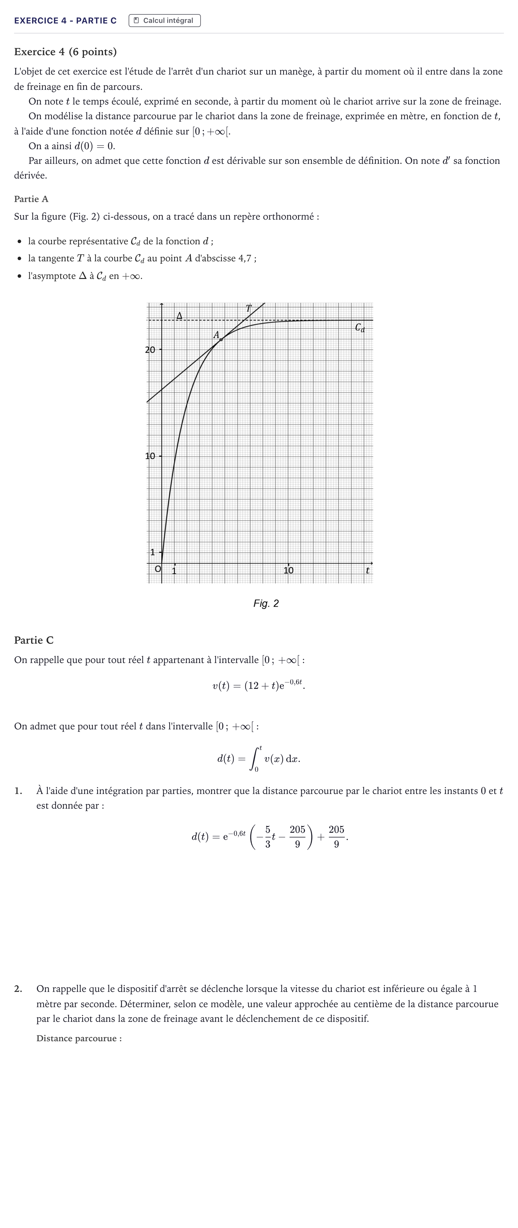 Énoncé: Exercice 4 - Partie C · Bac Mathématiques Métropole 2025 (sujet 2)