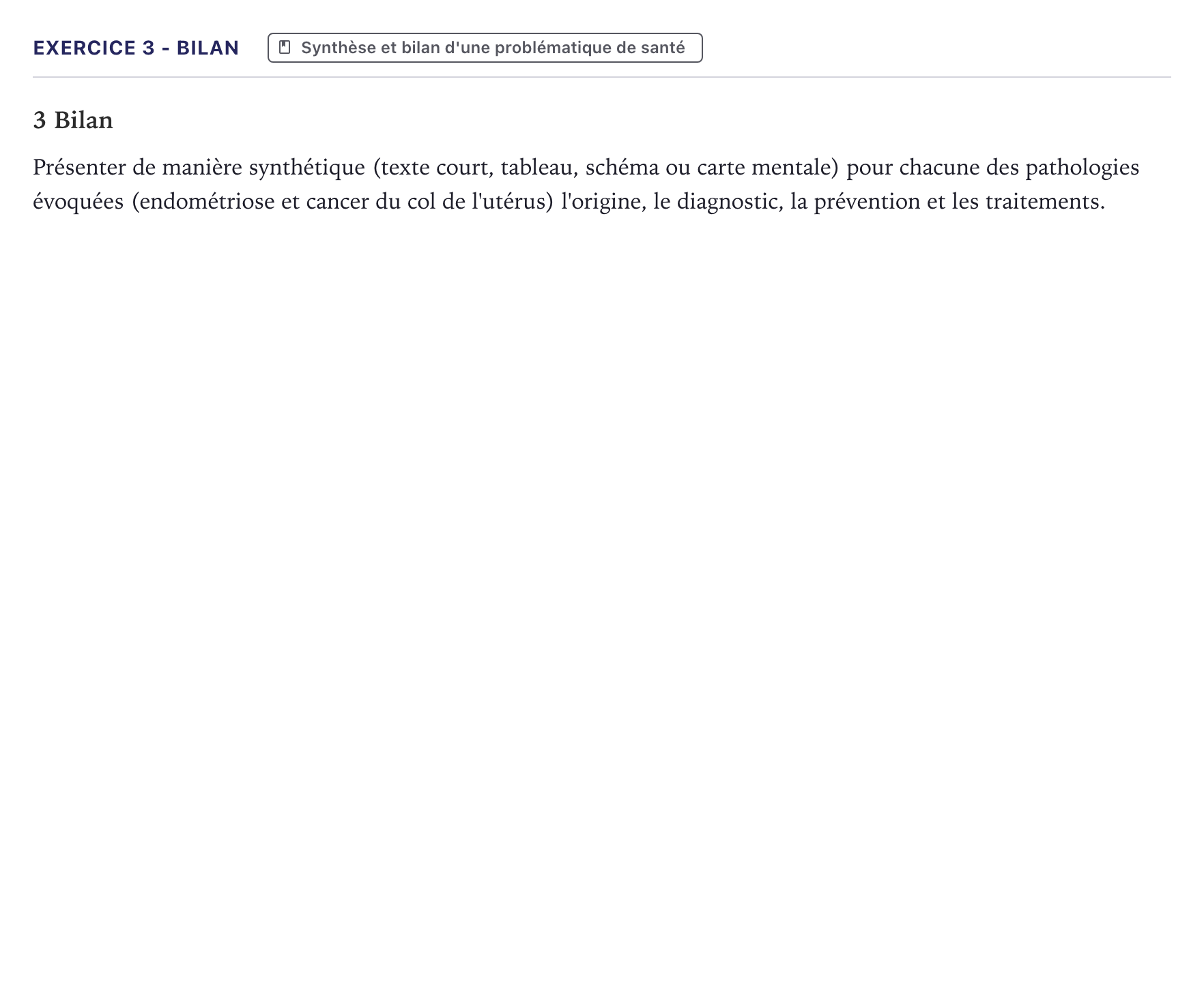 Énoncé: Exercice 3 - Bilan · Bac ST2S Chimie, Biologie et Physiopathologie Humaines Métropole 2025