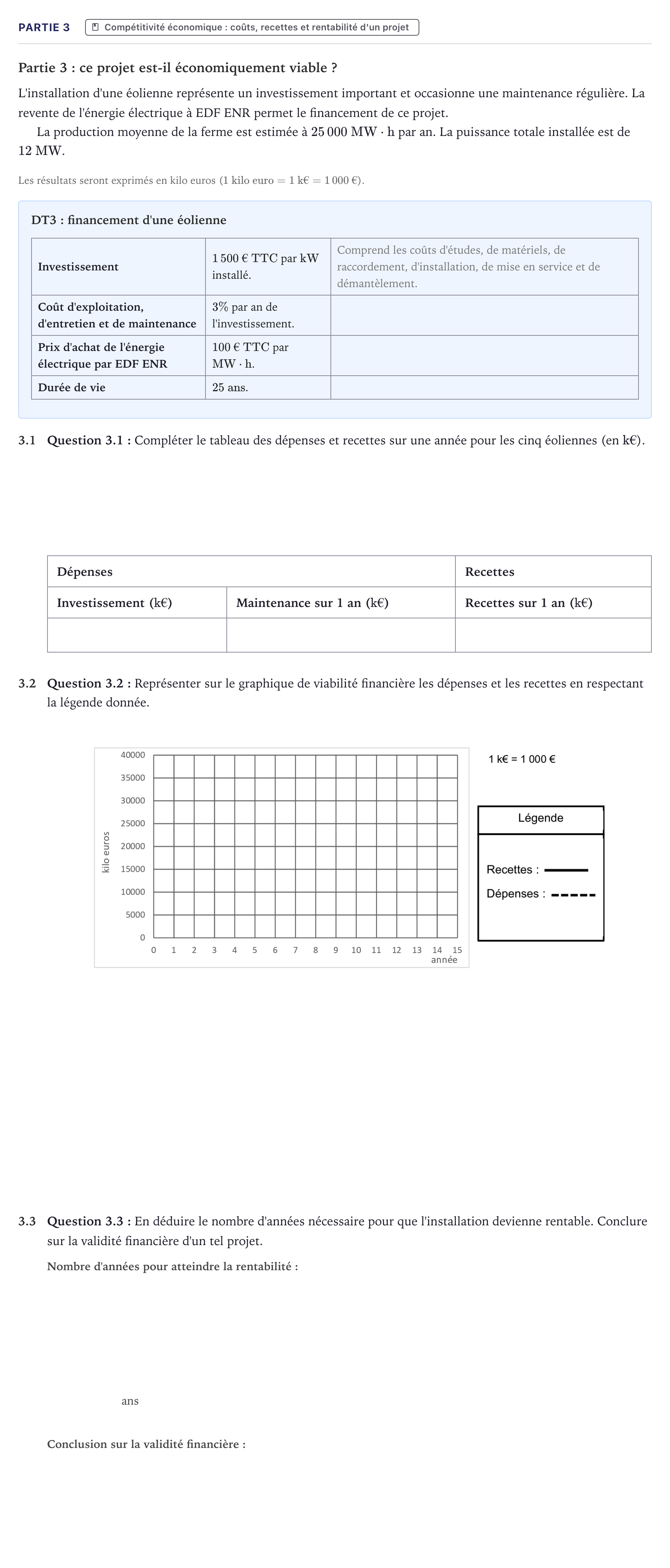 Énoncé: Partie 3 · Bac STI2D Ingénierie, Innovation et Développement Durable Métropole - AC 2025