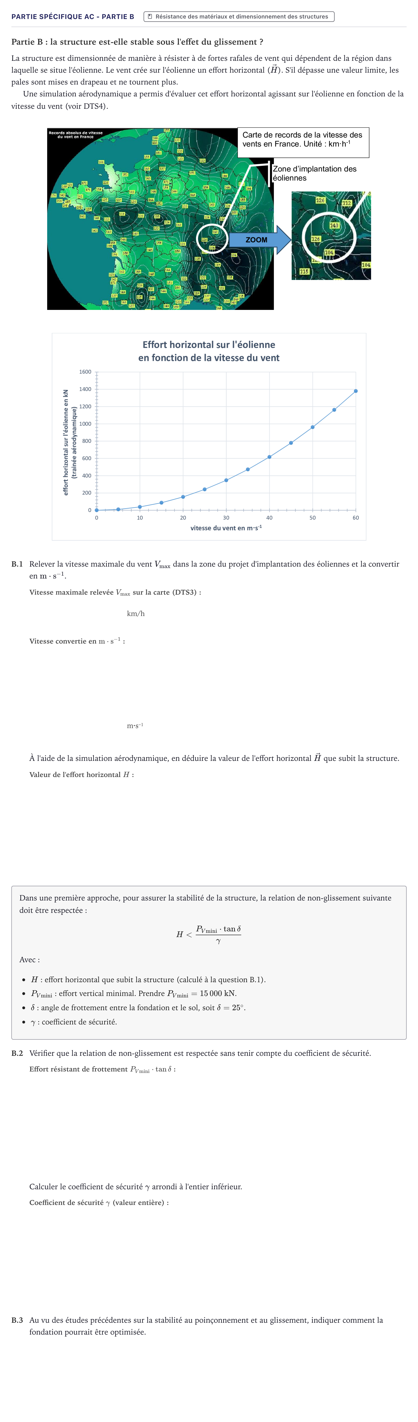 Énoncé: Partie Spécifique AC - Partie B · Bac STI2D Ingénierie, Innovation et Développement Durable Métropole - AC 2025