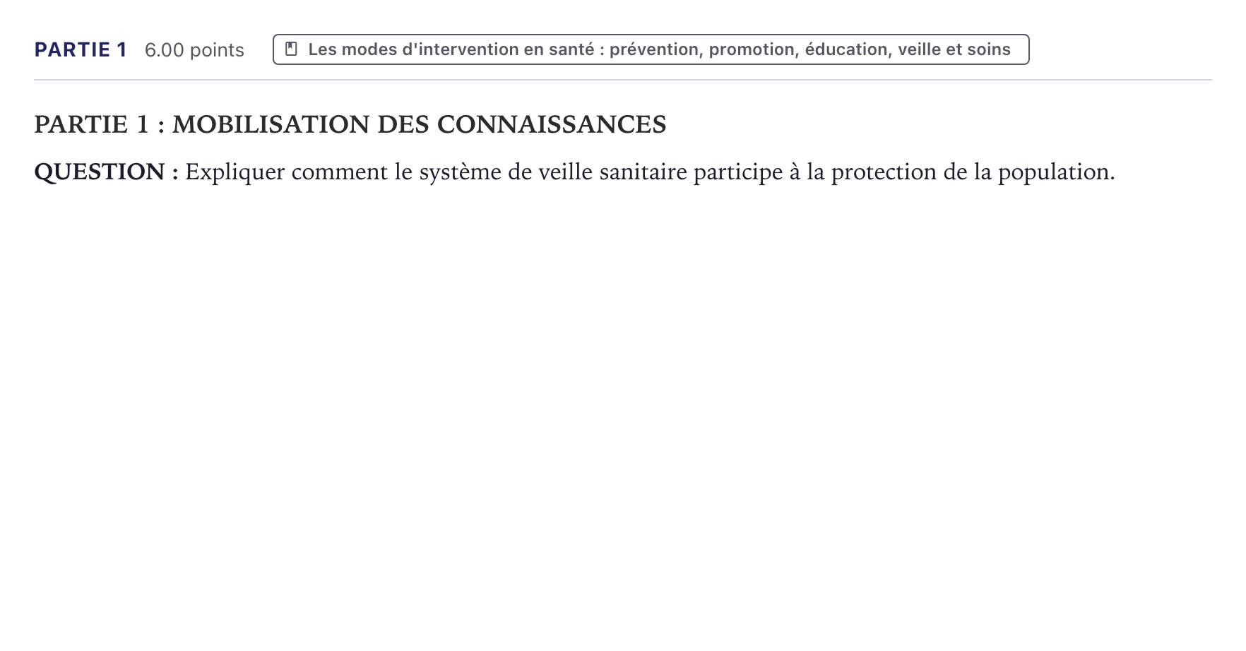 Énoncé: Partie 1 · Bac ST2S Sciences et Techniques Sanitaires et Sociales Métropole 2024