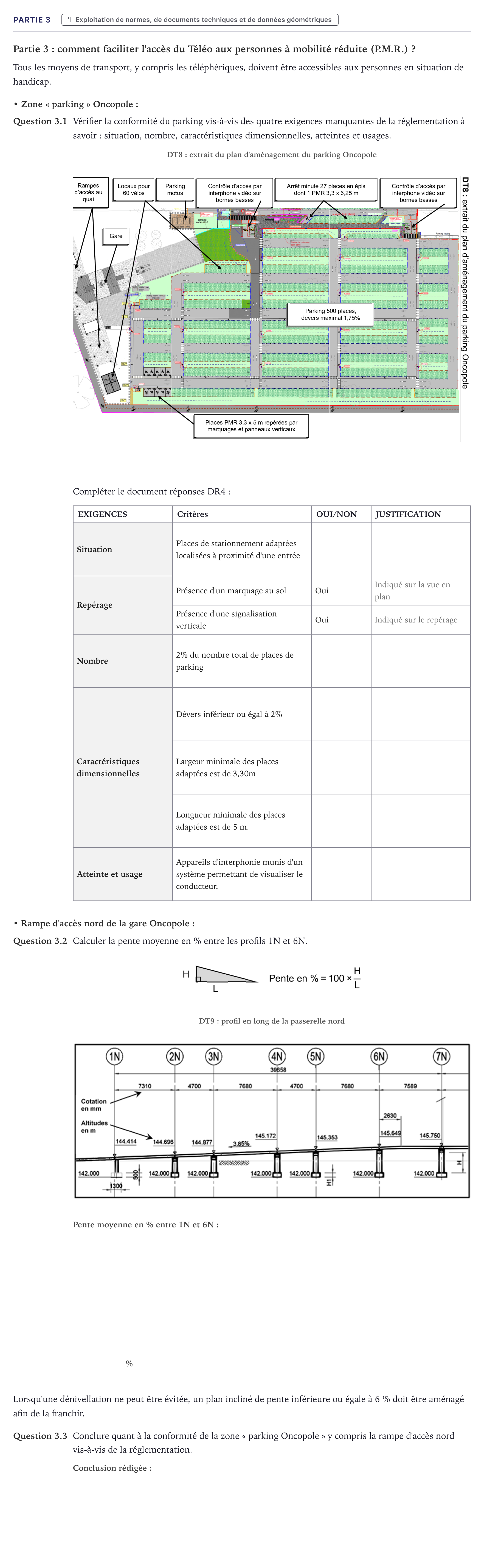 Énoncé: Partie 3 · Bac STI2D Ingénierie, Innovation et Développement Durable Métropole - AC 2024