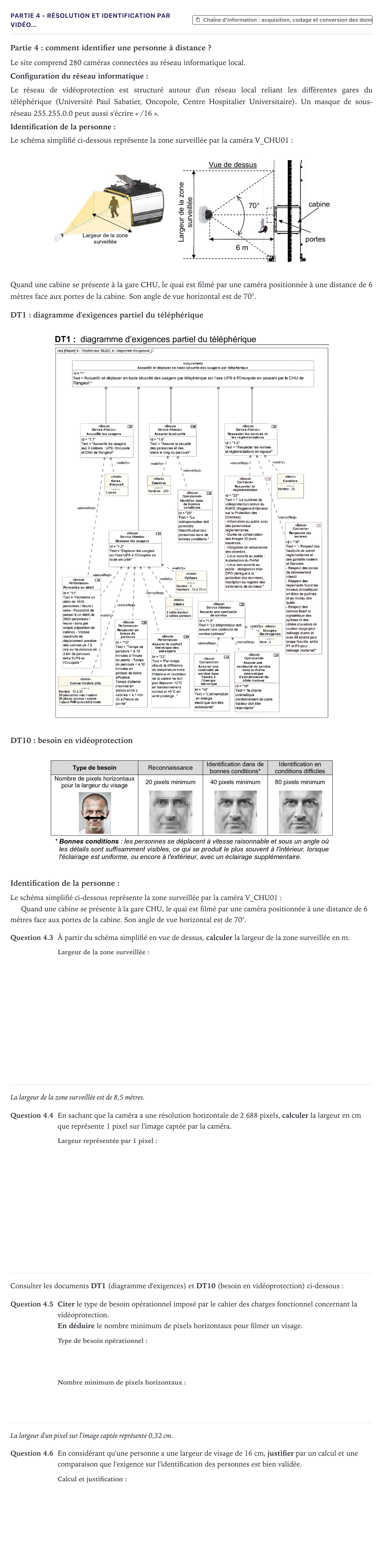 Énoncé: Partie 4 - Résolution et identification par vidéo… · Bac STI2D Ingénierie, Innovation et Développement Durable Métropole - ITEC 2024